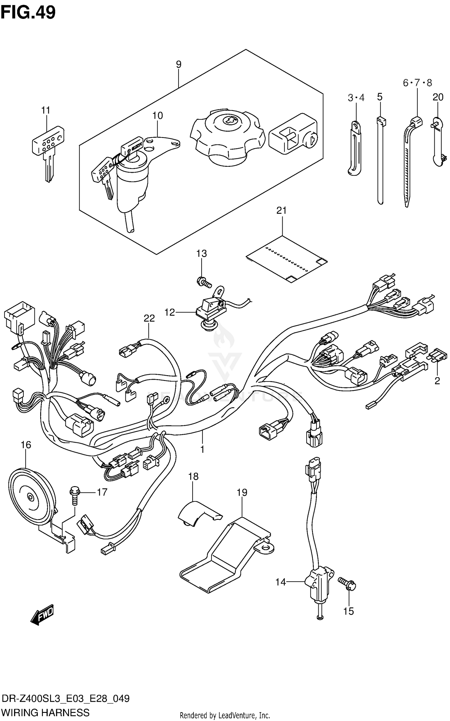 WIRING HARNESS (DR-Z400SL3 E03)