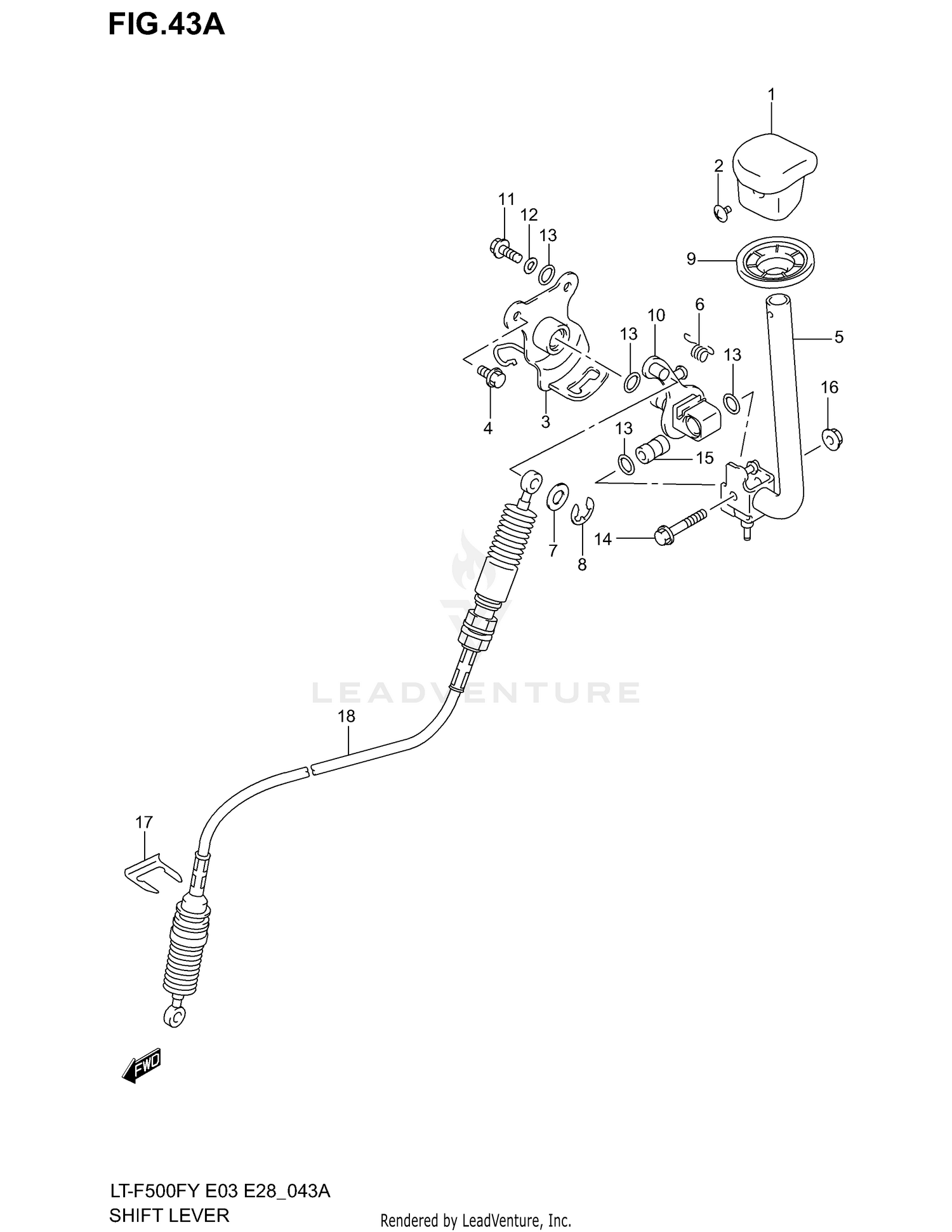 SHIFT LEVER (MODEL K1/K2)
