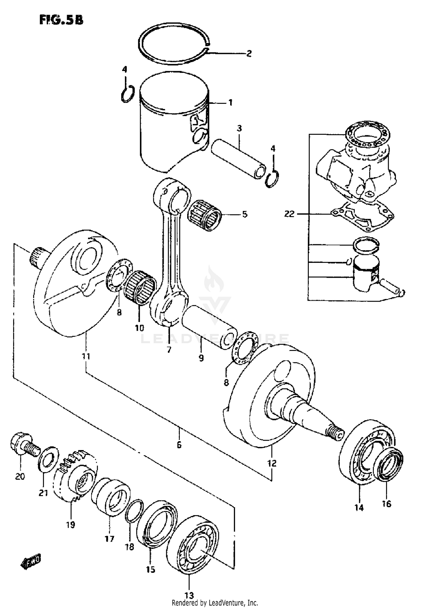 CRANKSHAFT (MODEL P/R)