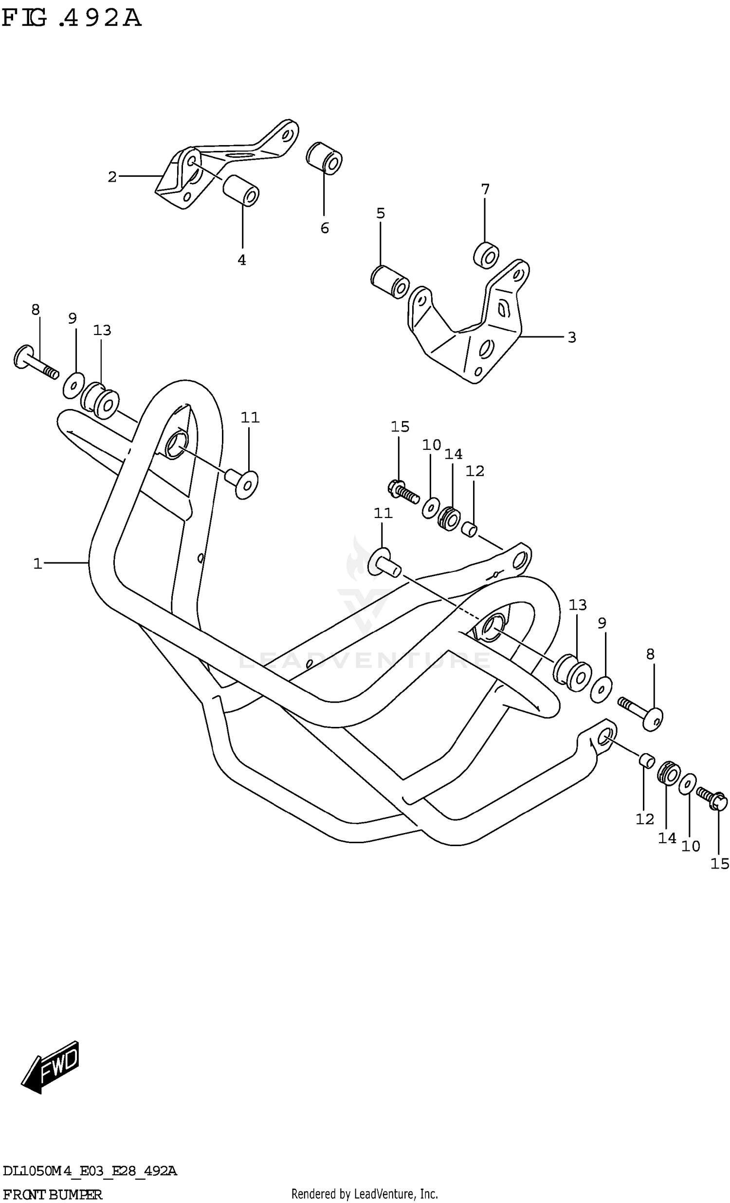 FRONT BUMPER (DL1050RJ)