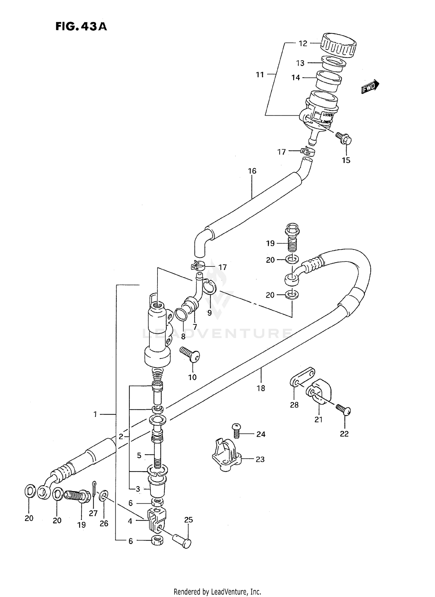 REAR MASTER CYLINDER (MODEL L)