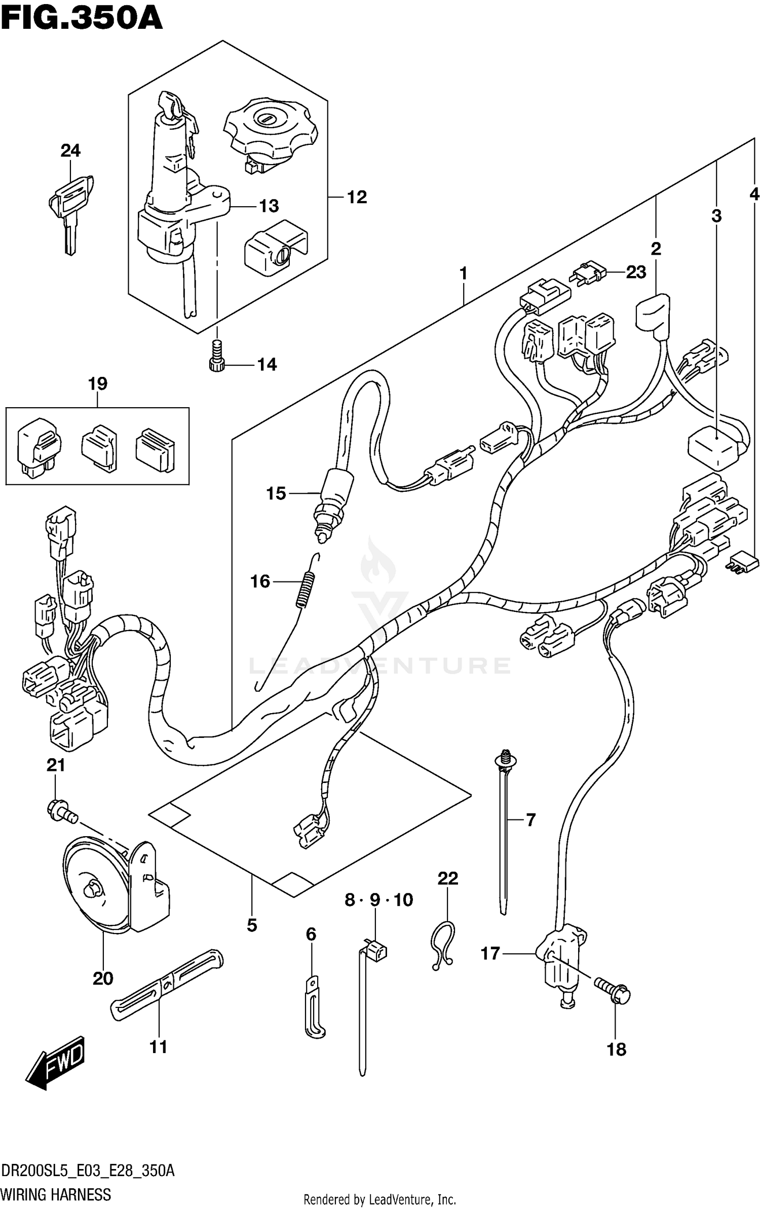 WIRING HARNESS (DR200SEL3 E03)