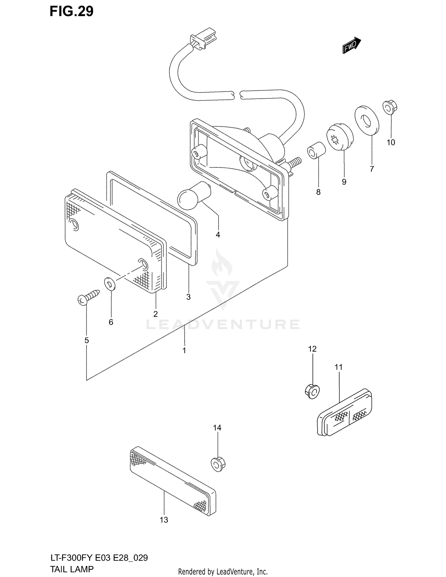 TAIL LAMP (MODEL X/Y)