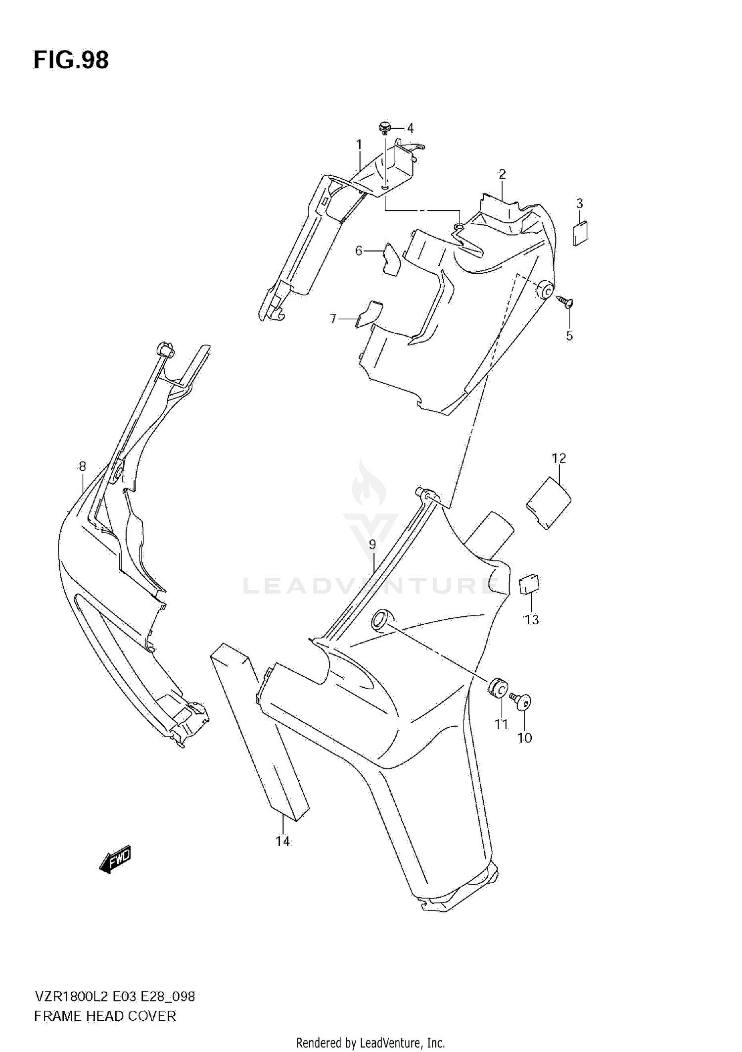 FRAME HEAD COVER (VZR1800Z L2 E33)