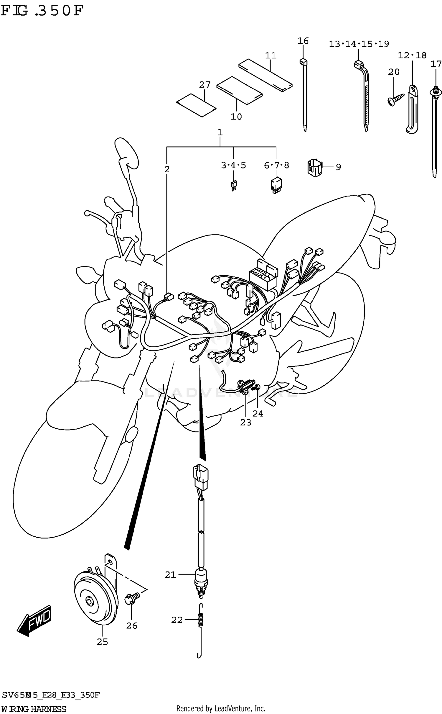 WIRING HARNESS (SV650XA:E28)