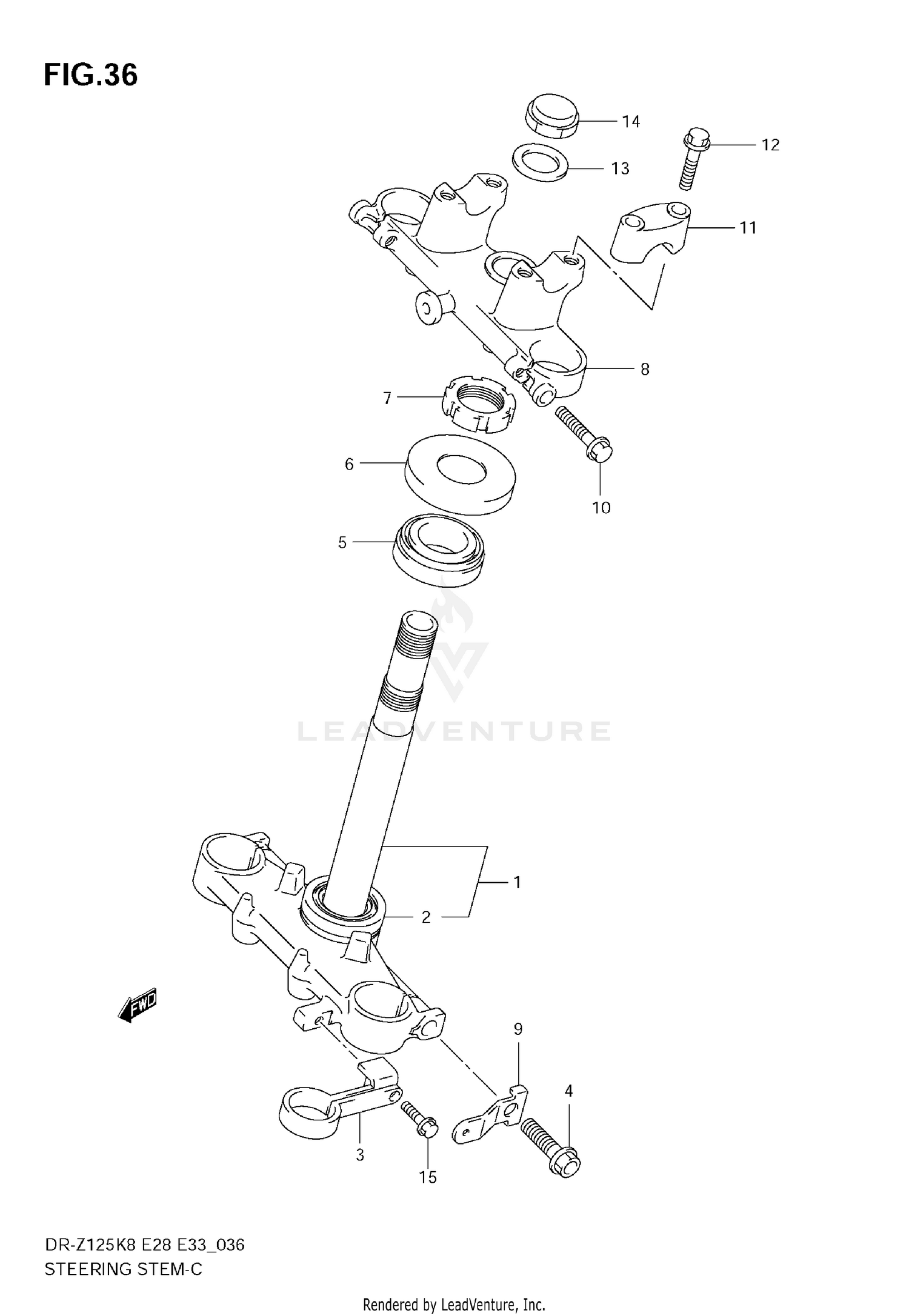 STEERING STEM (E28)