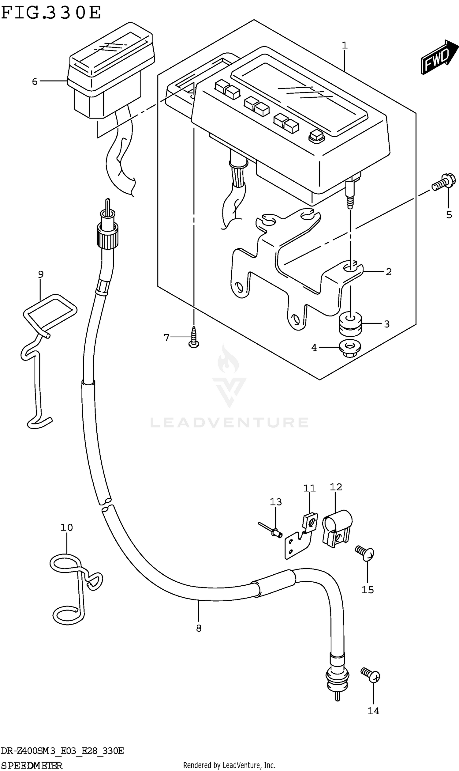 SPEEDOMETER (DR-Z400SMM3 E28)