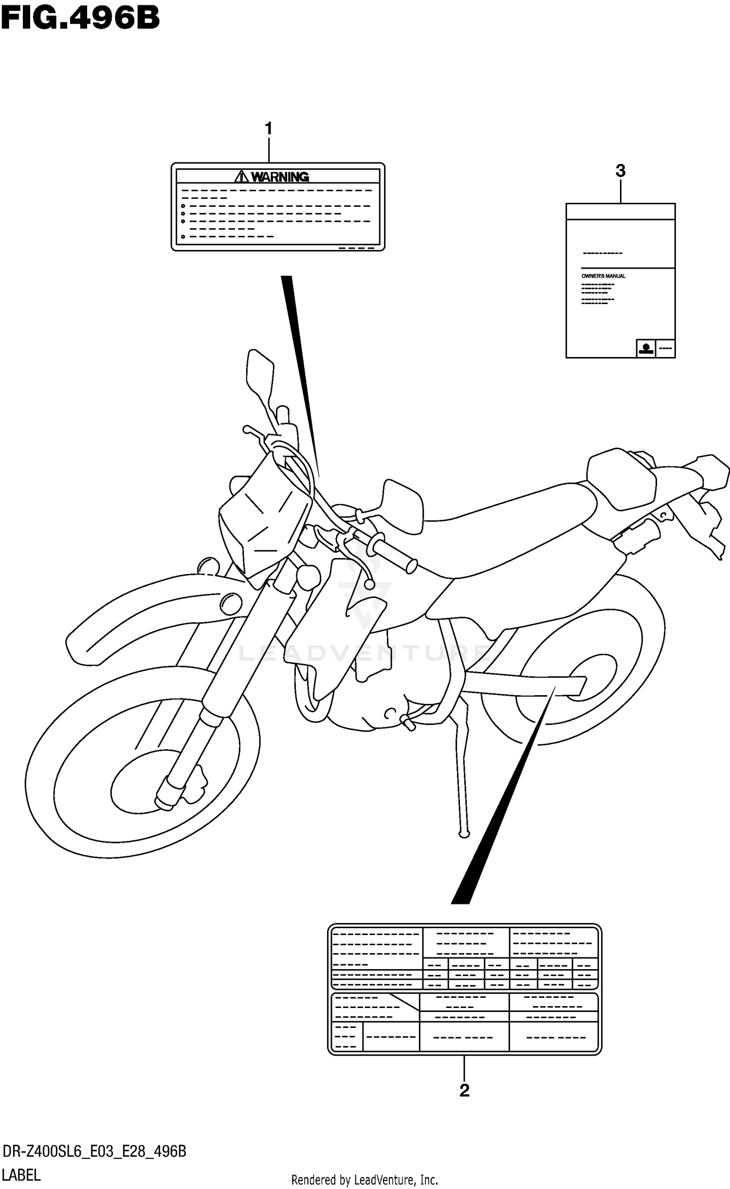 LABEL (DR-Z400SL6 E28)