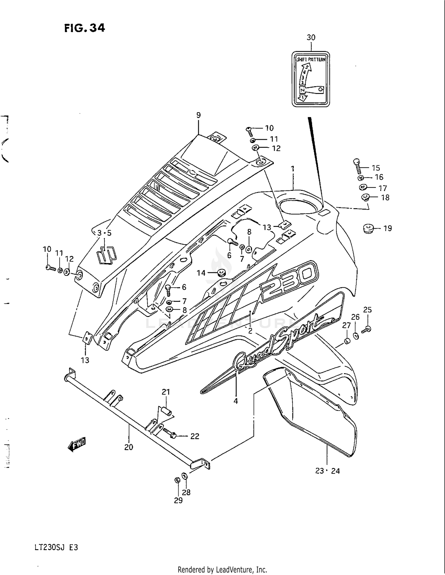 FRONT FENDER (MODEL H/J)