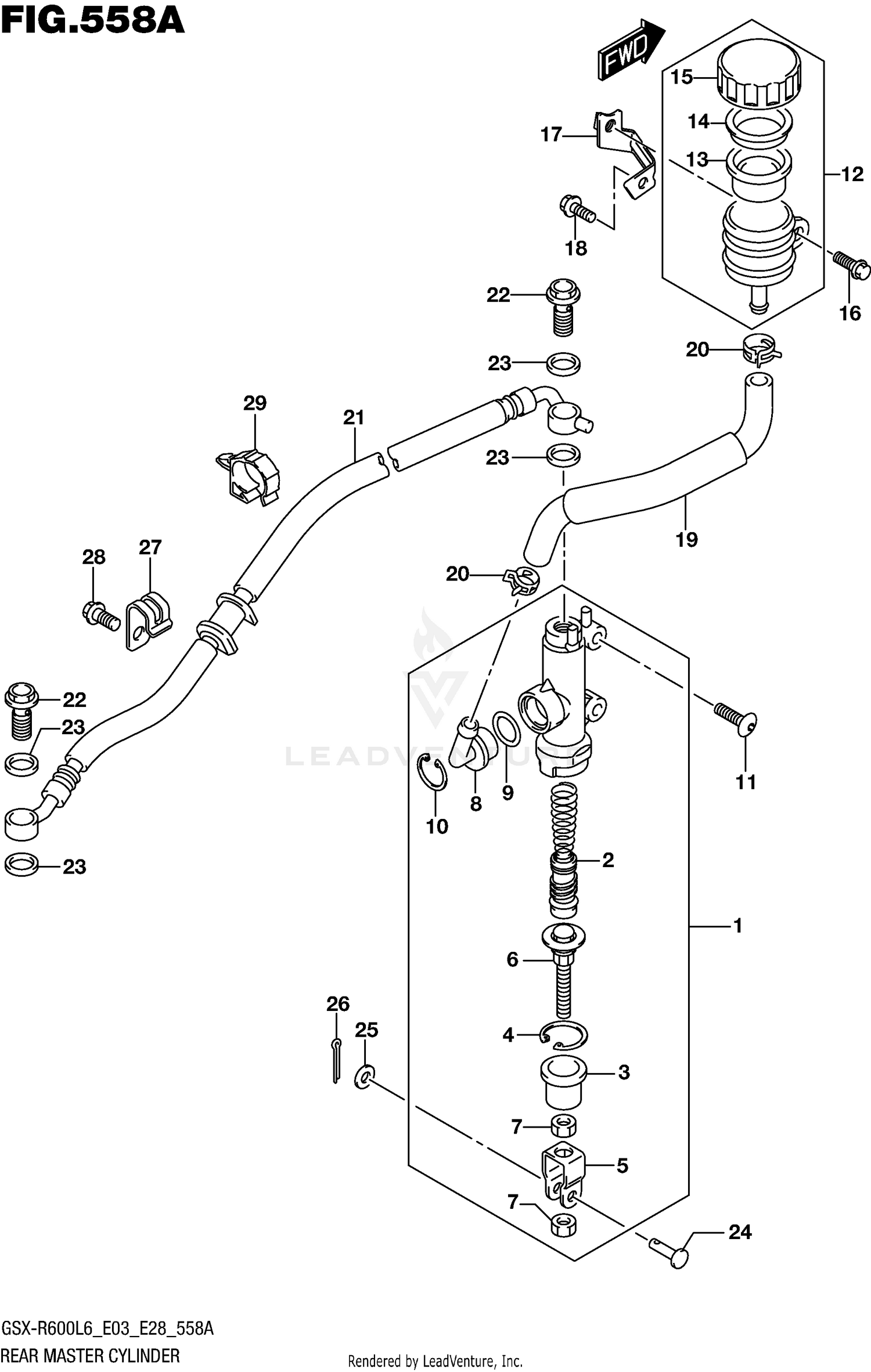 REAR MASTER CYLINDER