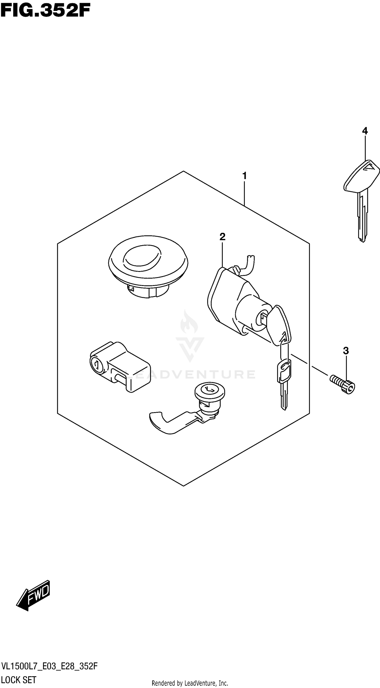 LOCK SET (VL1500TL7 E28)
