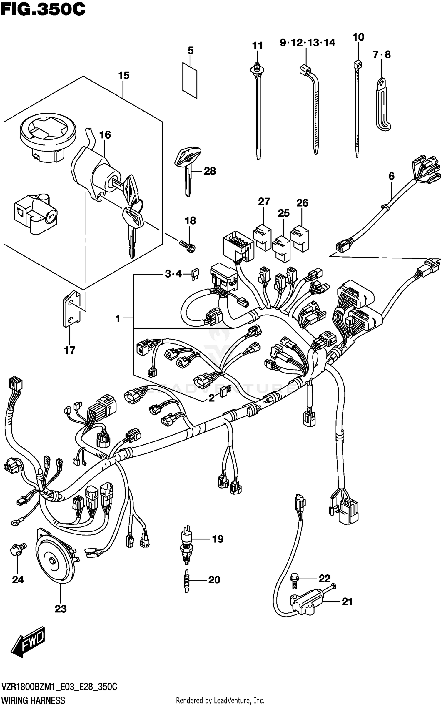 WIRING HARNESS (E03,E28)