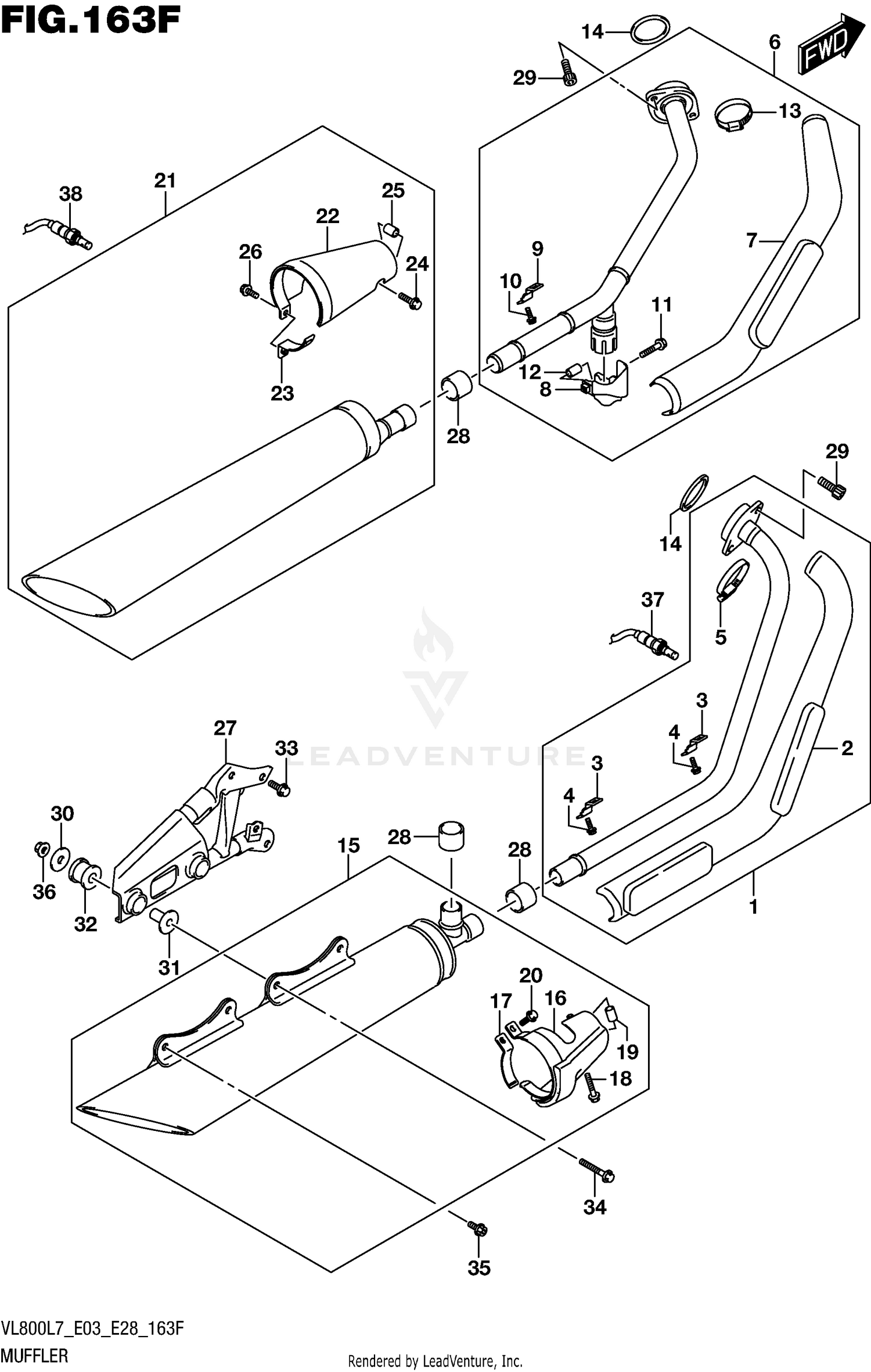 MUFFLER (VL800TL7 E33)