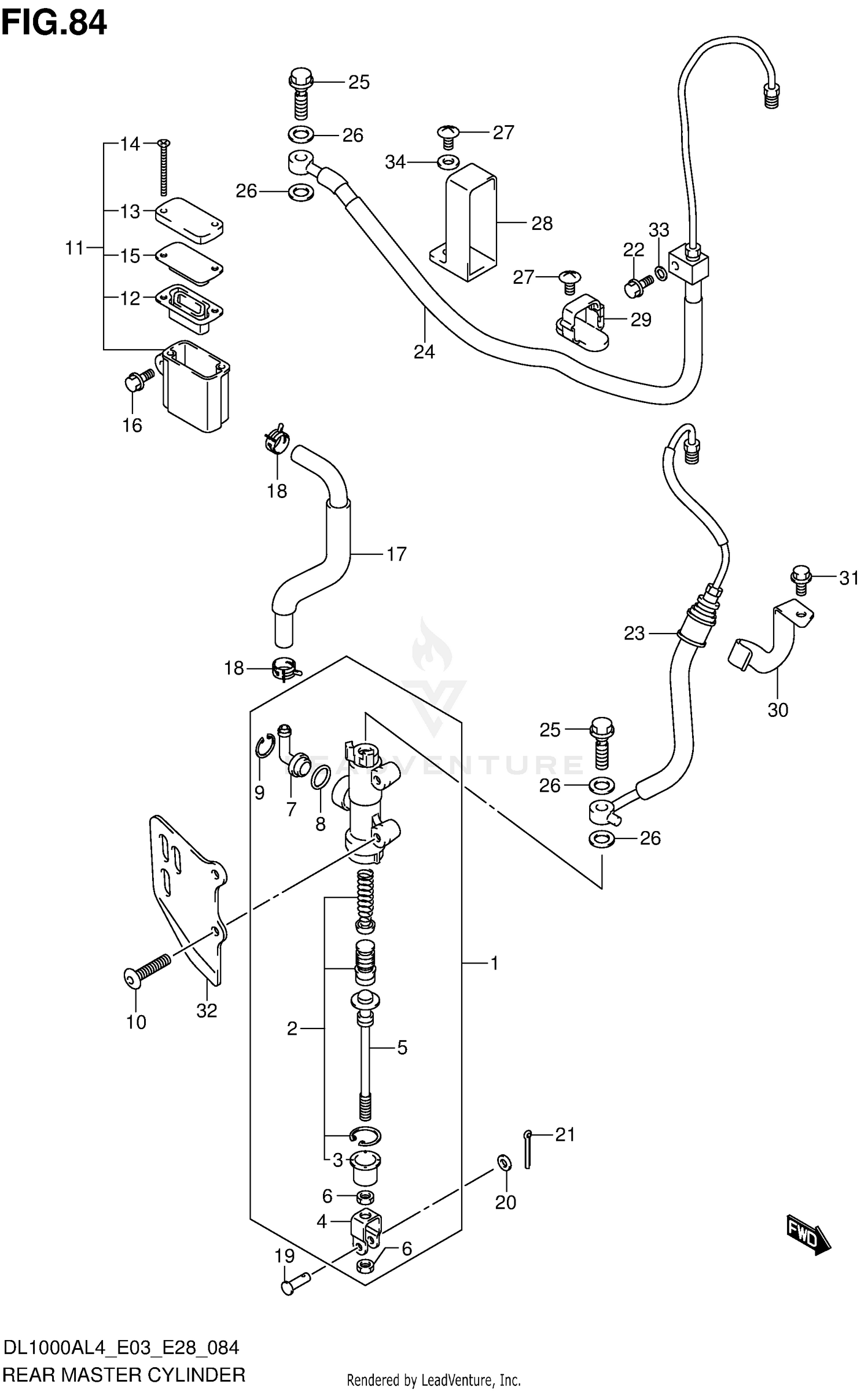 REAR MASTER CYLINDER