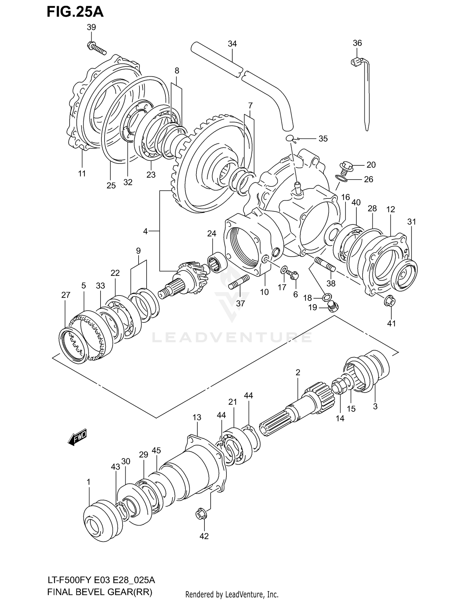 FINAL BEVEL GEAR (REAR)(MODEL Y)