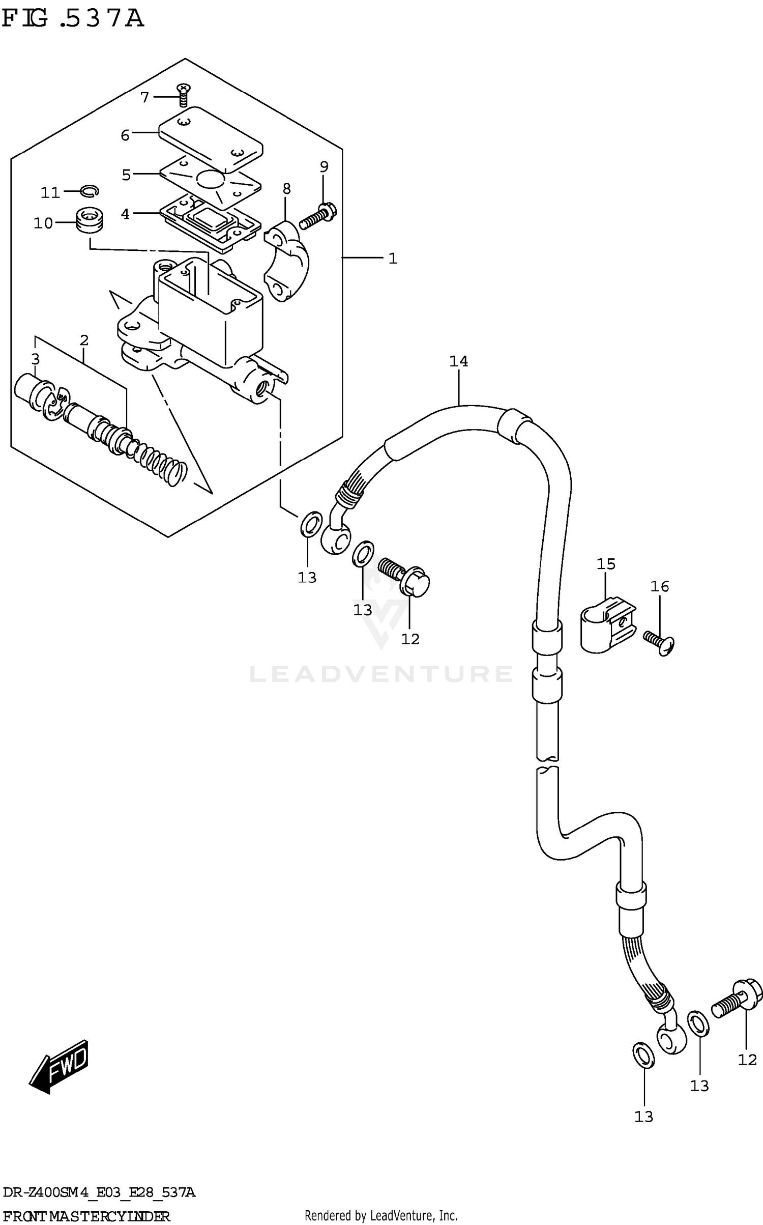 FRONT MASTER CYLINDER (DR-Z400S)