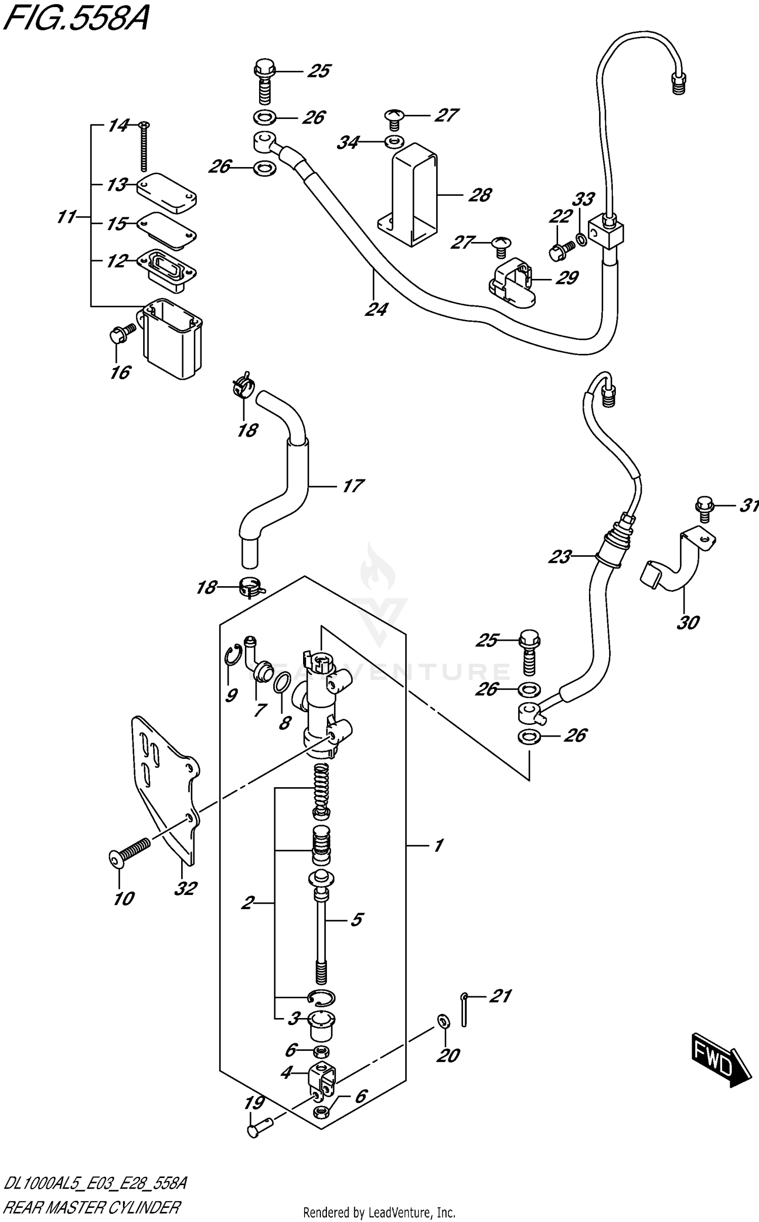 REAR MASTER CYLINDER