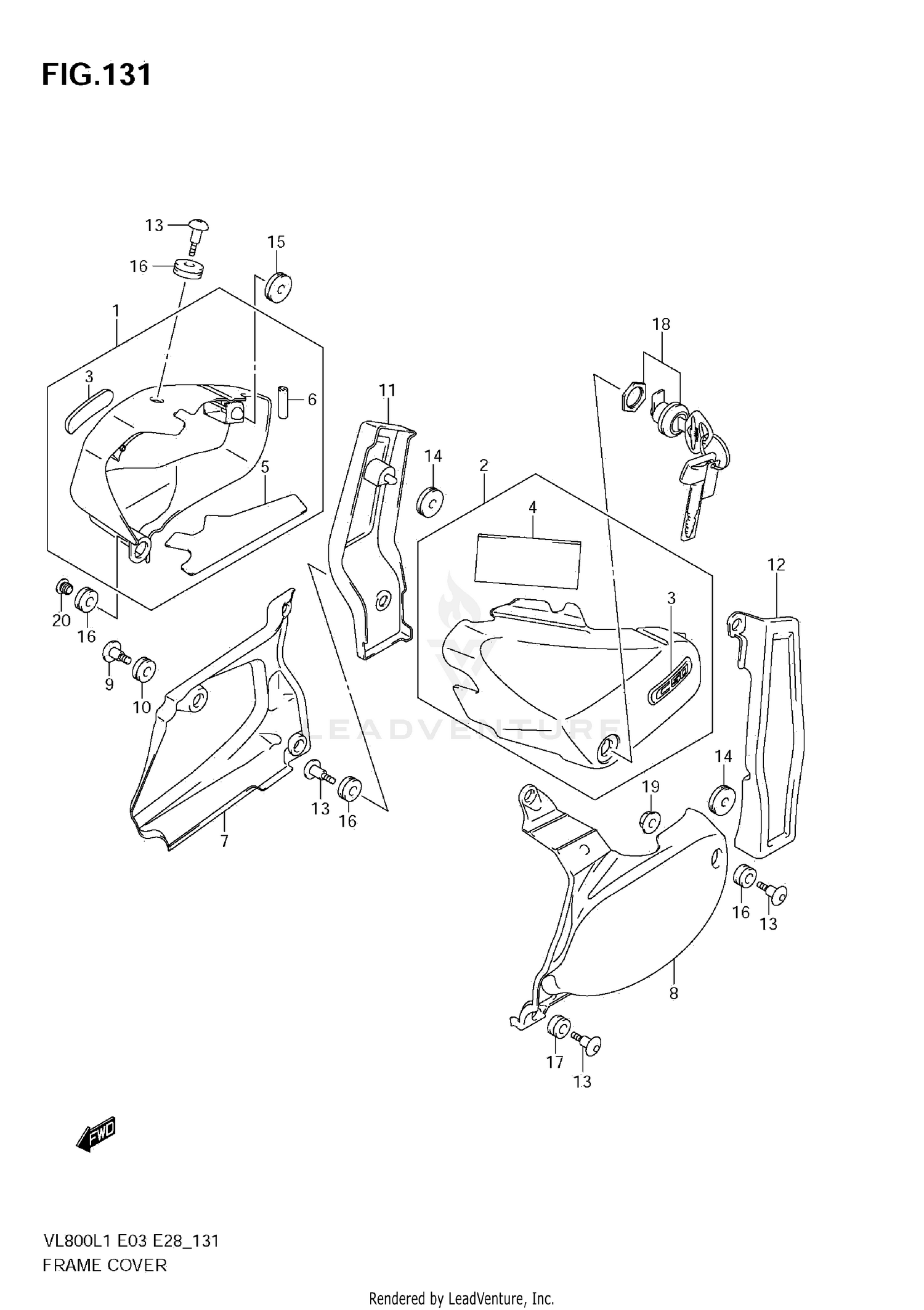 FRAME COVER (VL800T E28)