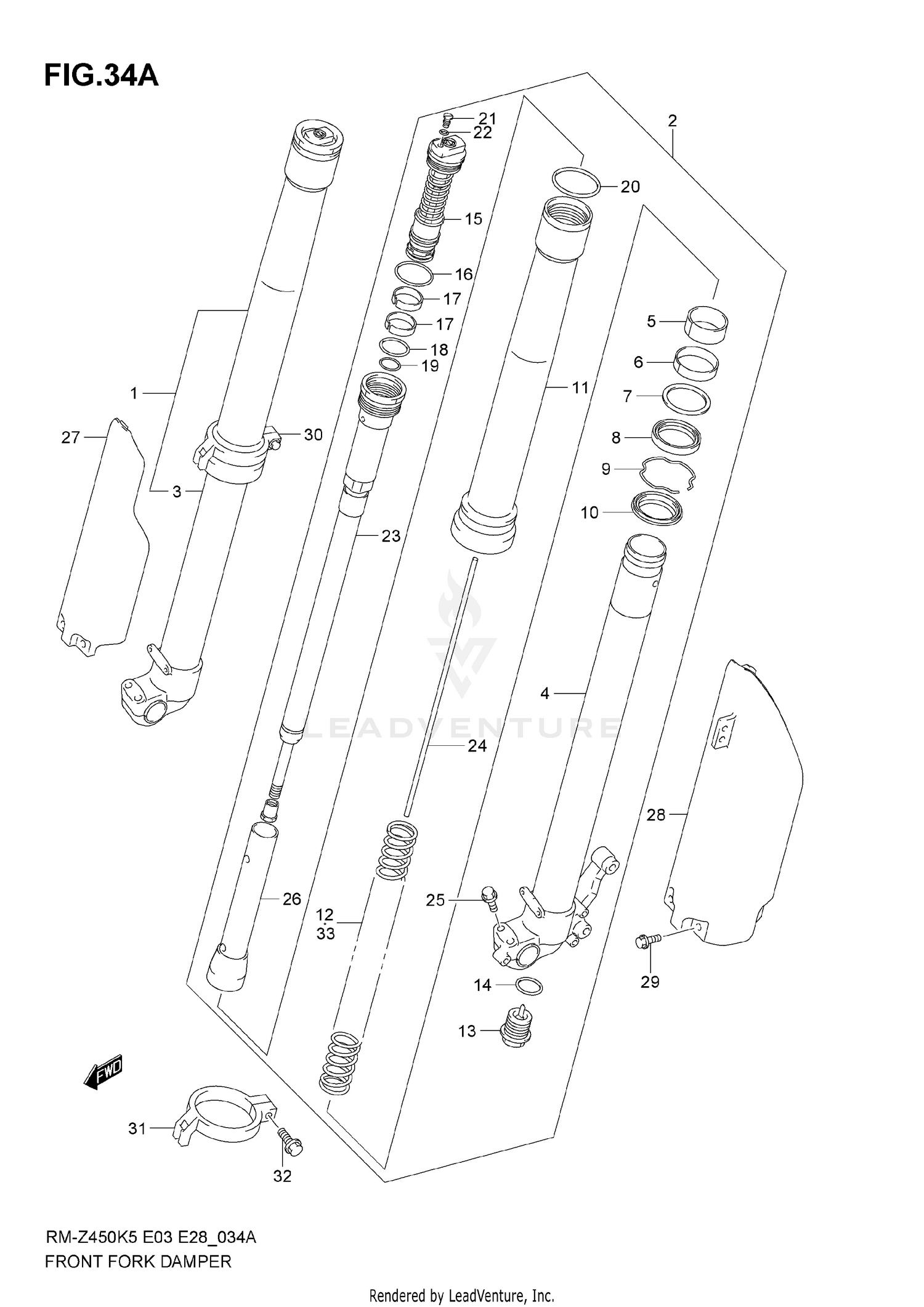 FRONT DAMPER (MODEL K6)