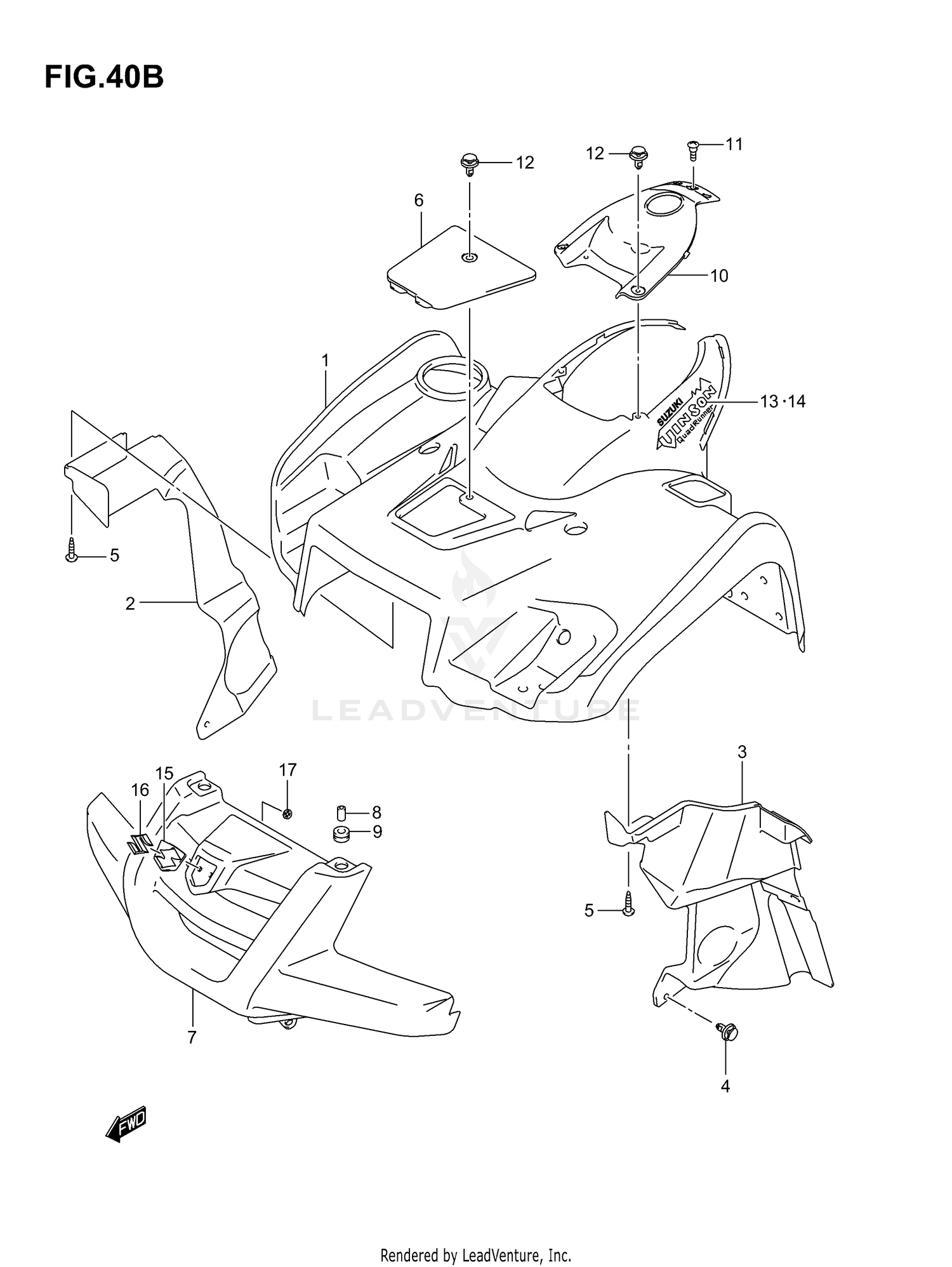 FRONT FENDER (MODEL K6)