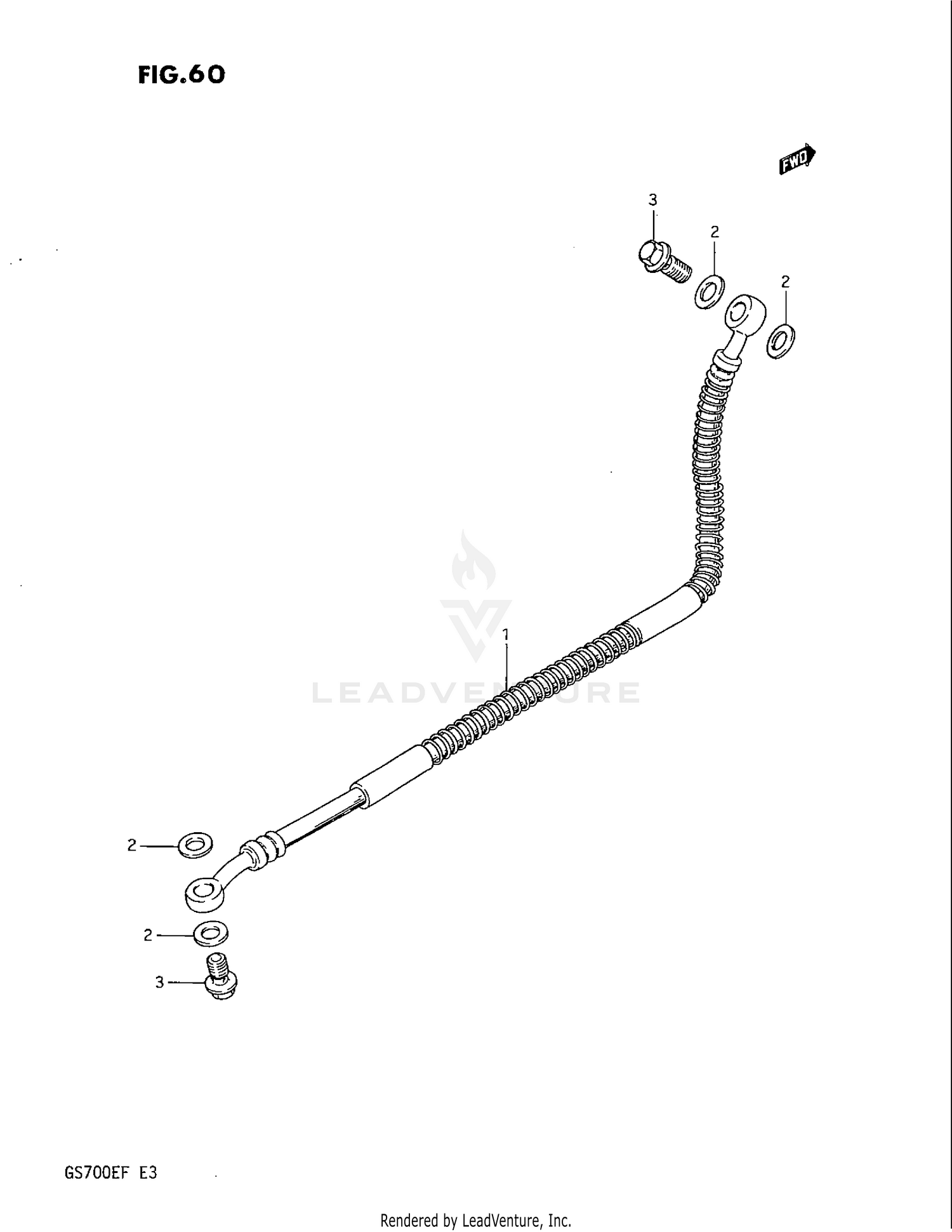 REAR BRAKE HOSE