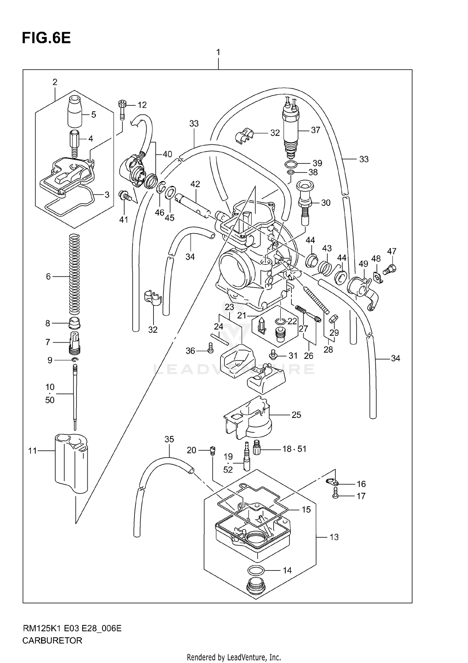 CARBURETOR (MODEL K6)
