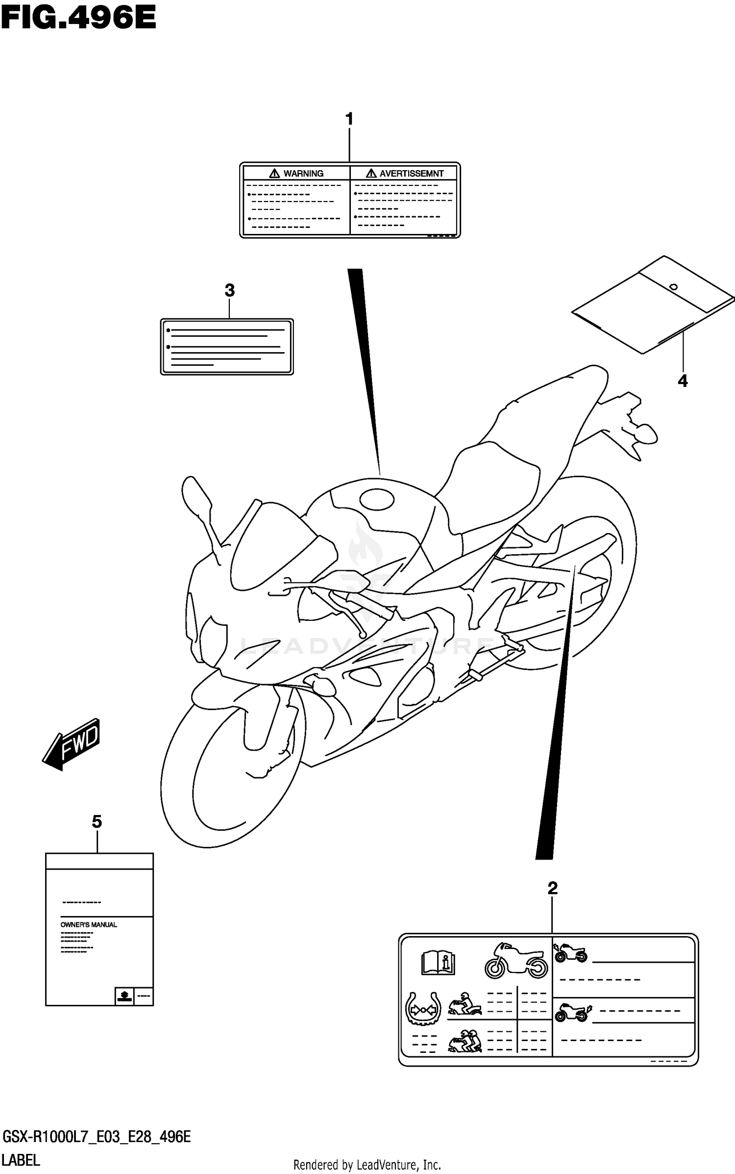 LABEL (GSX-R1000AL7 E28)