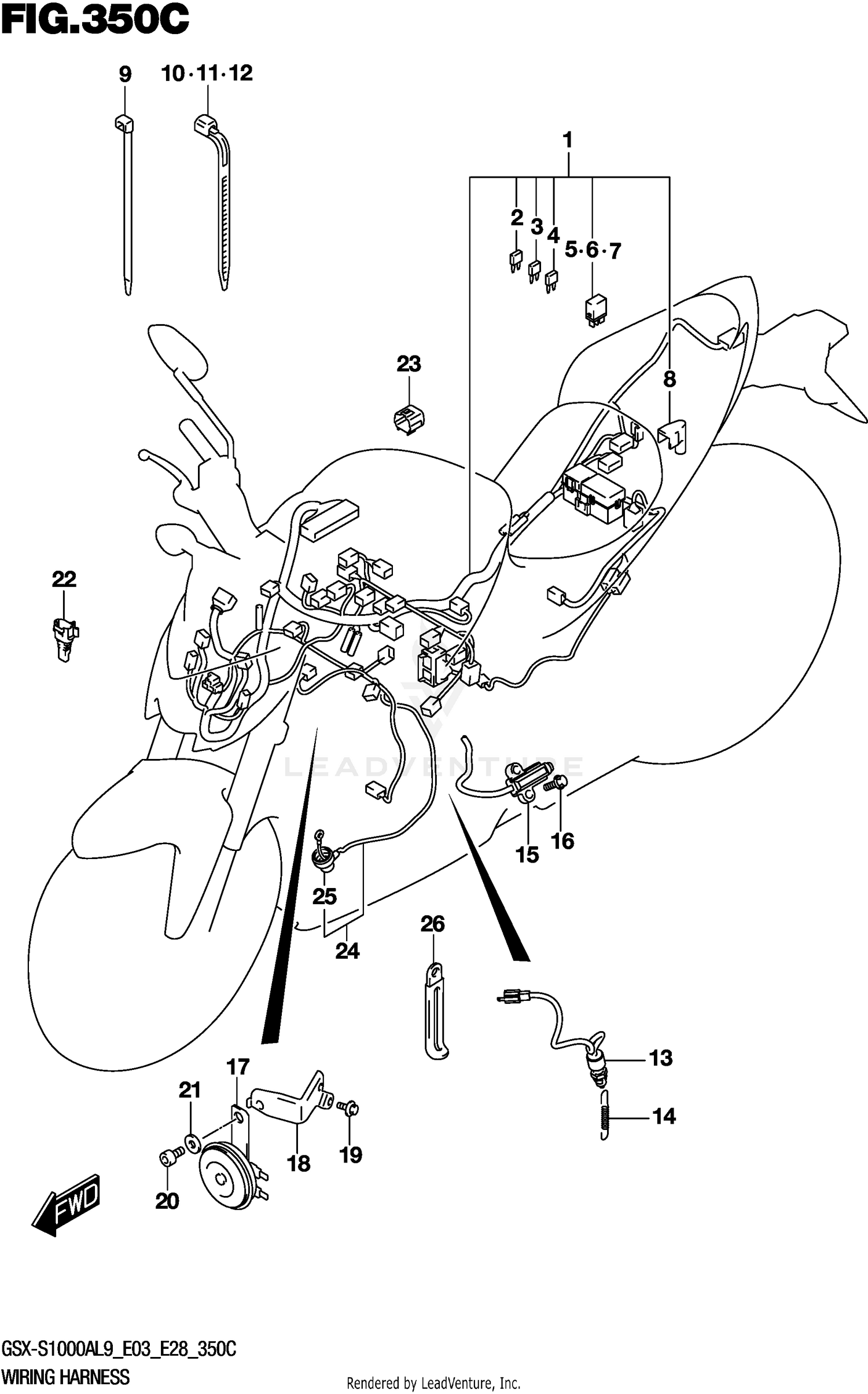 WIRING HARNESS (GSX-S1000AL9 E33)