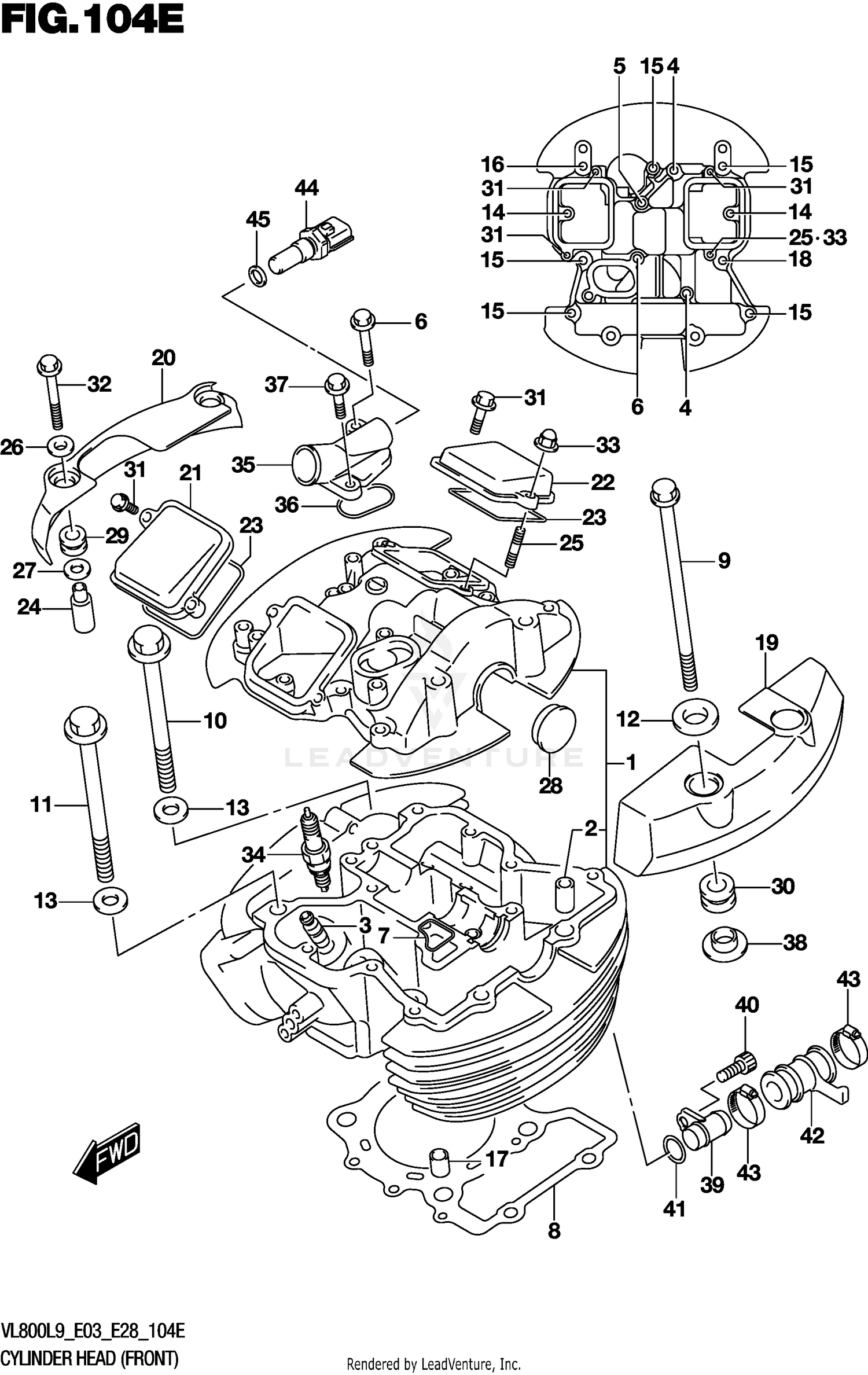 CYLINDER HEAD (FRONT) (VL800TL9 E28)