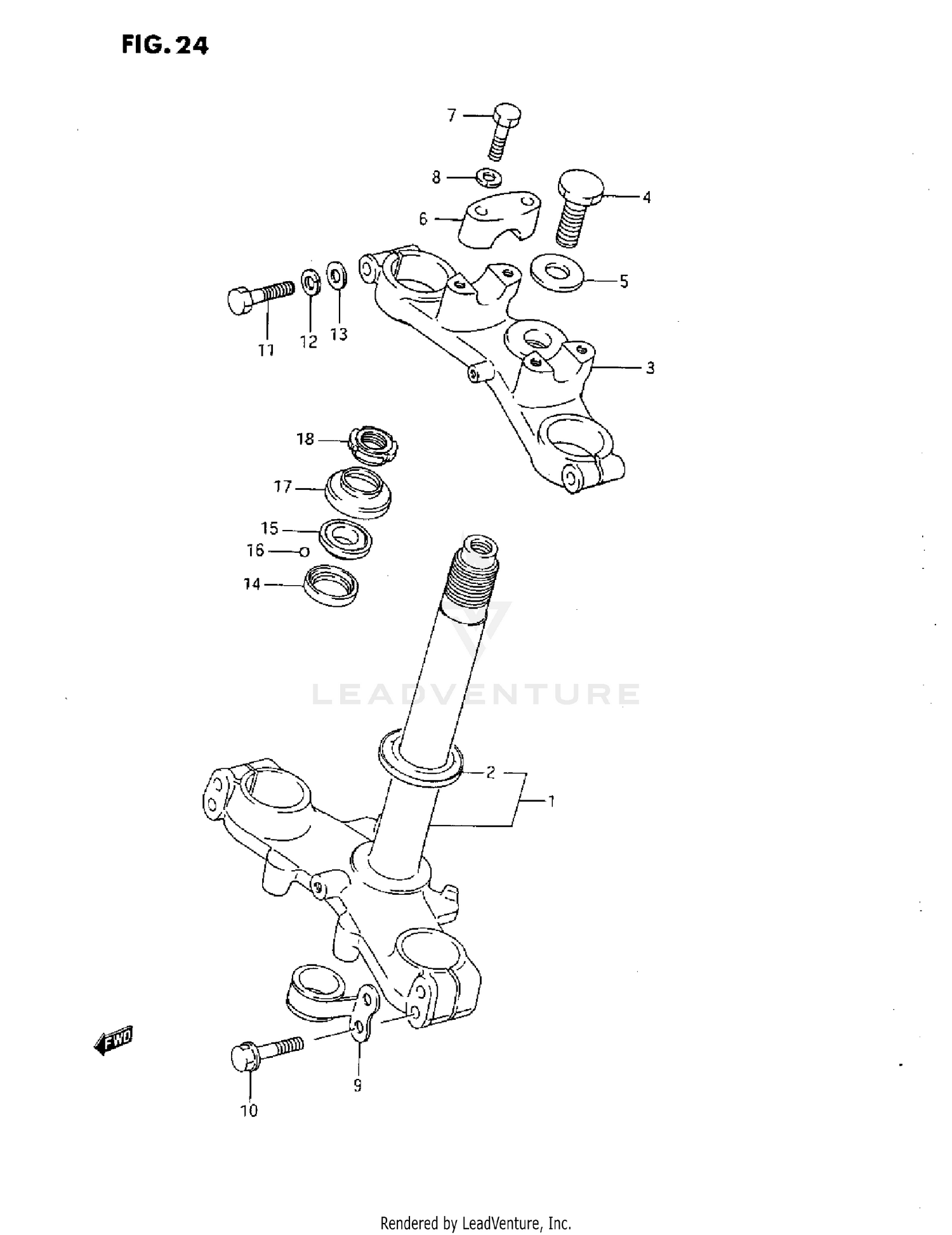 STEERING STEM (G/H/J)