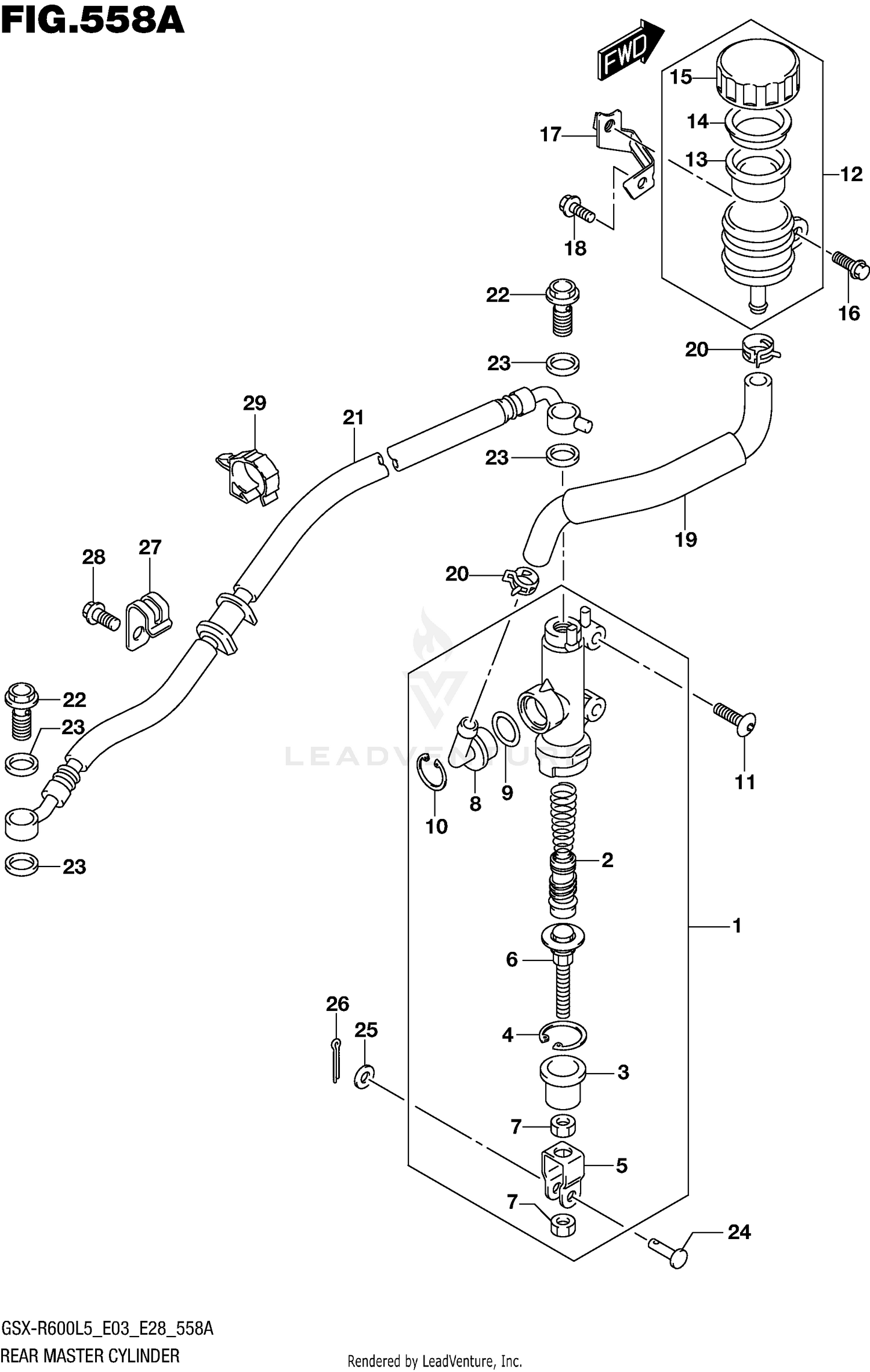REAR MASTER CYLINDER