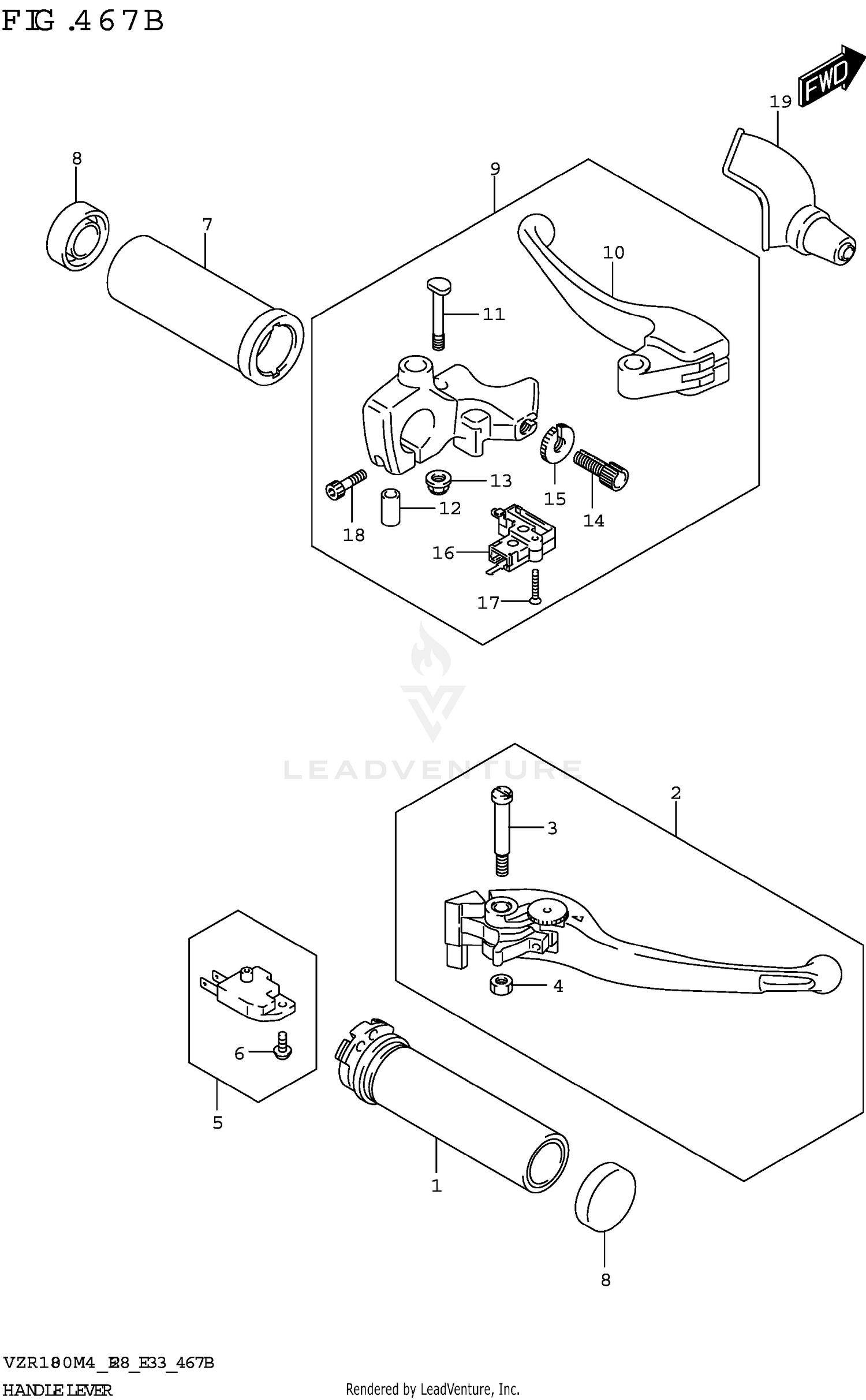 HANDLE LEVER (VZR1800BZ)