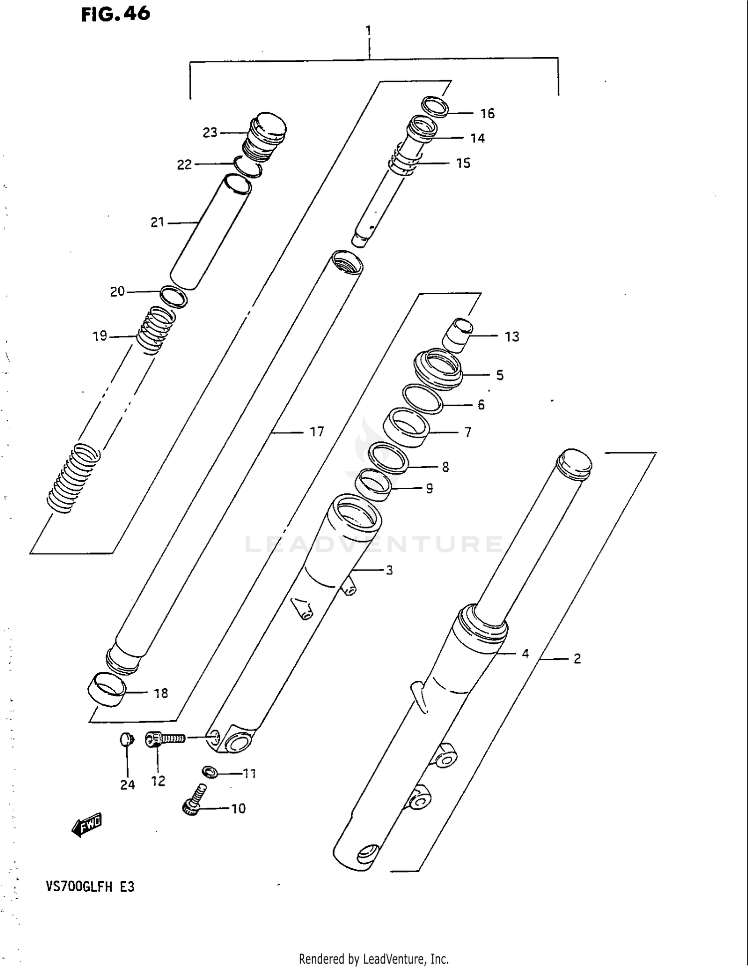 FRONT FORK (MODEL H)
