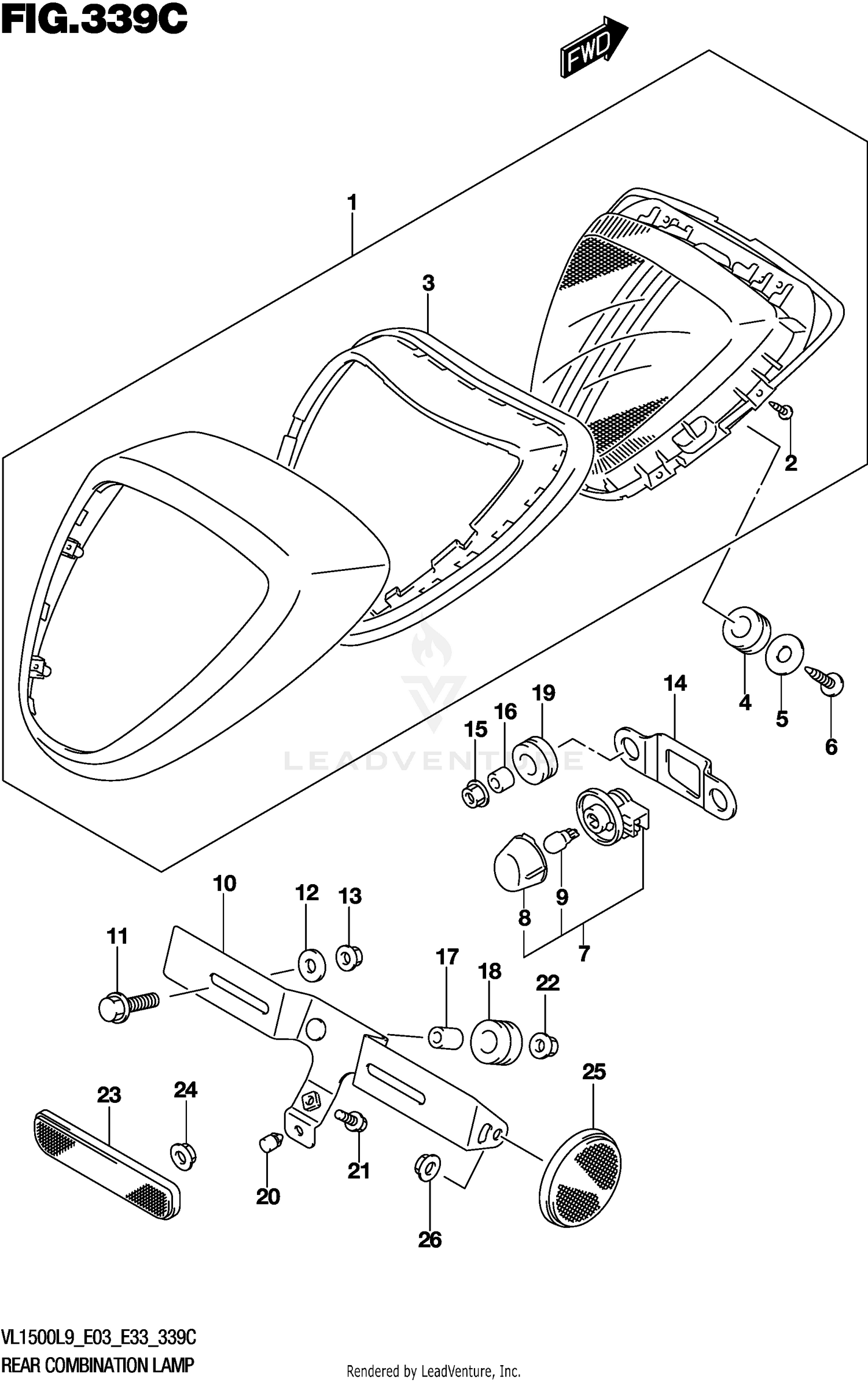 REAR COMBINATION LAMP (VL1500TL9 E03)