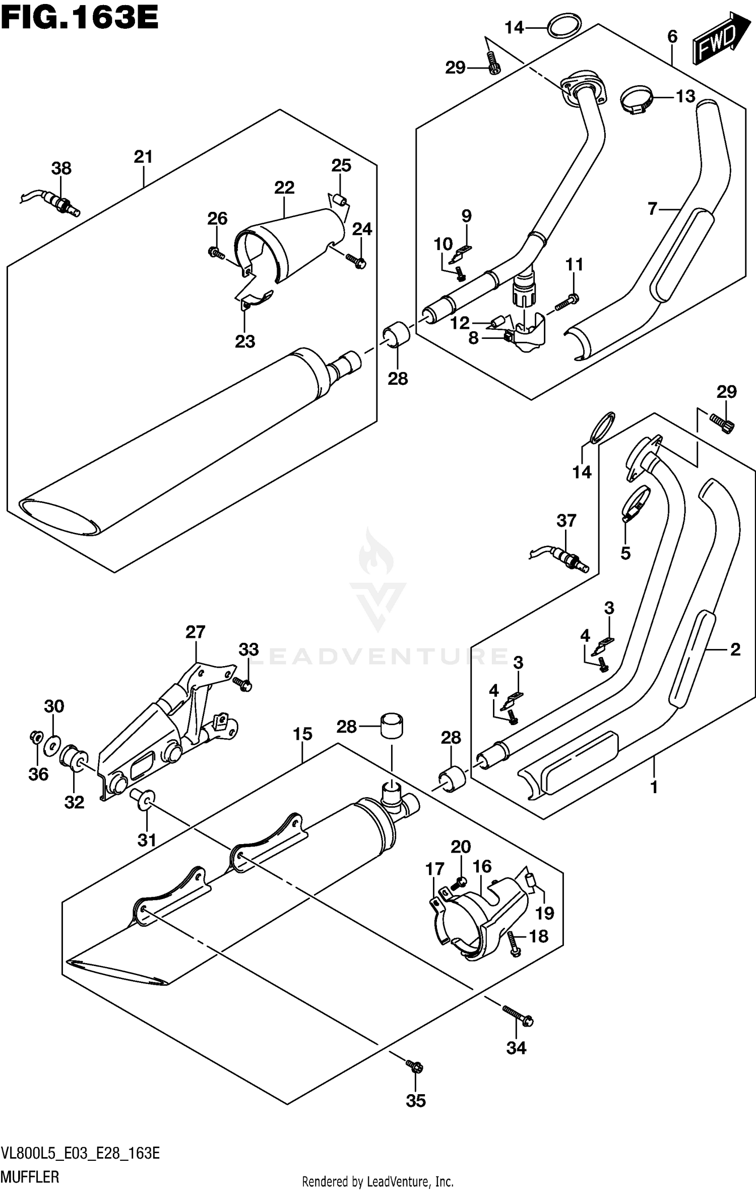 MUFFLER (VL800TL5 E33)