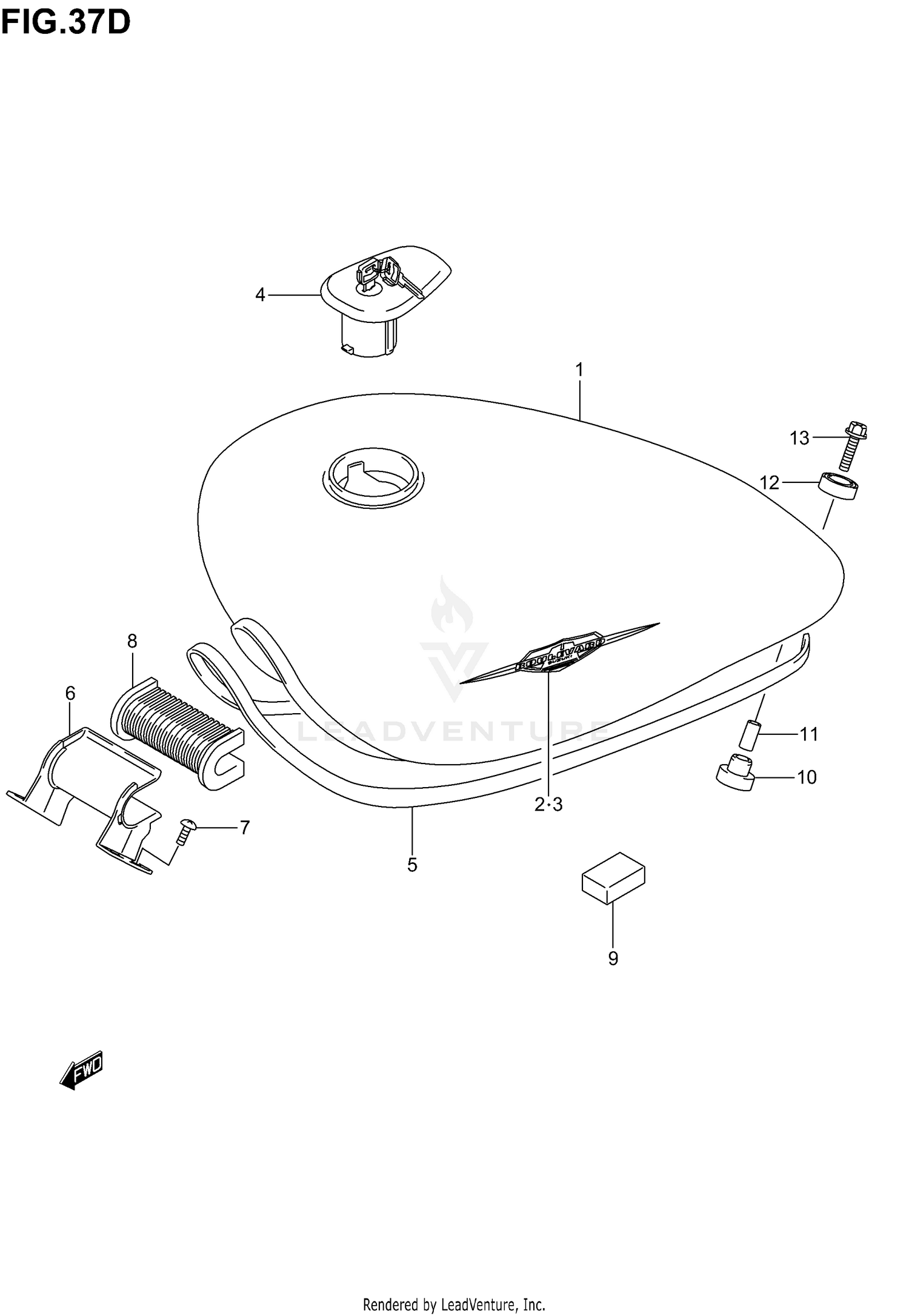 FUEL TANK (MODEL K5)