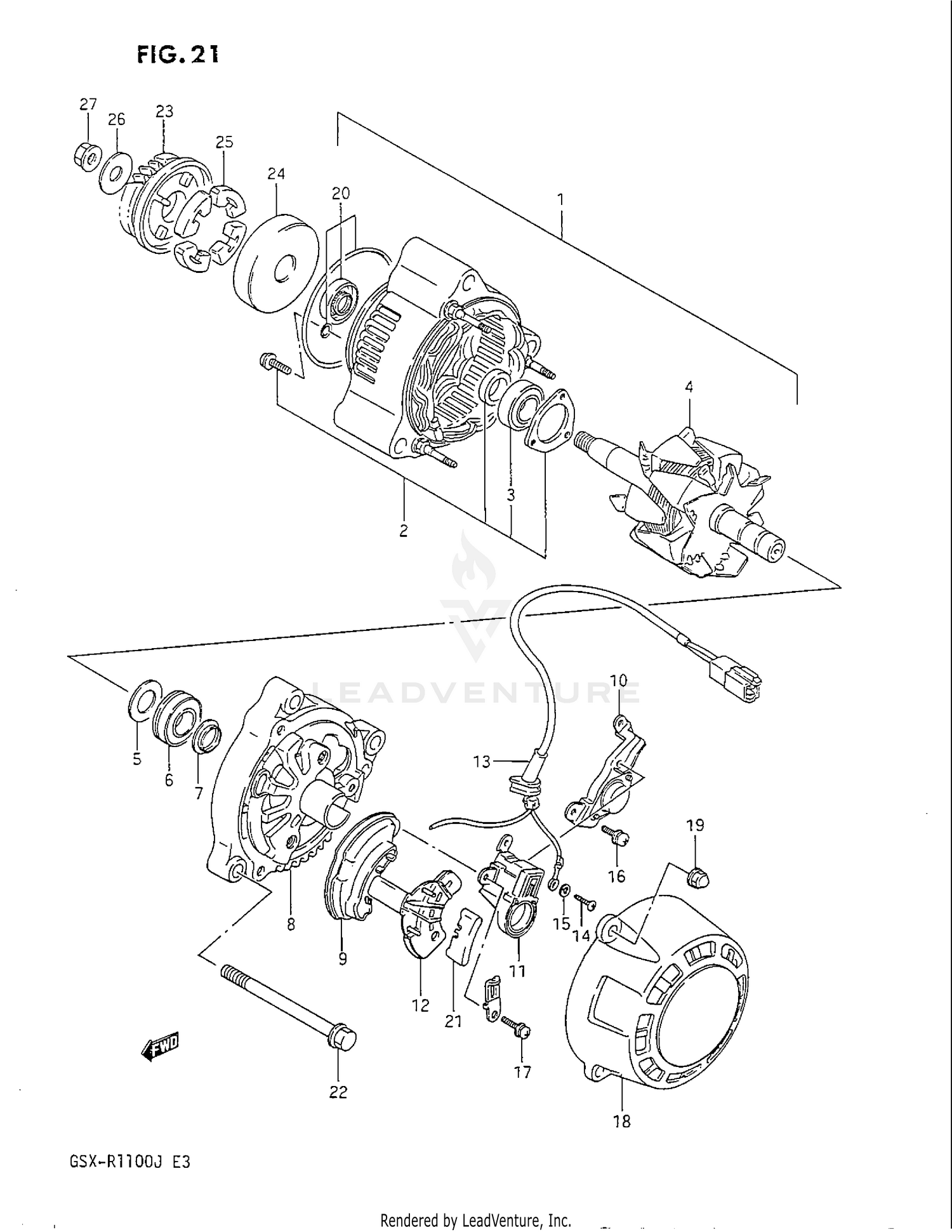 ALTERNATOR (MODEL G/H)