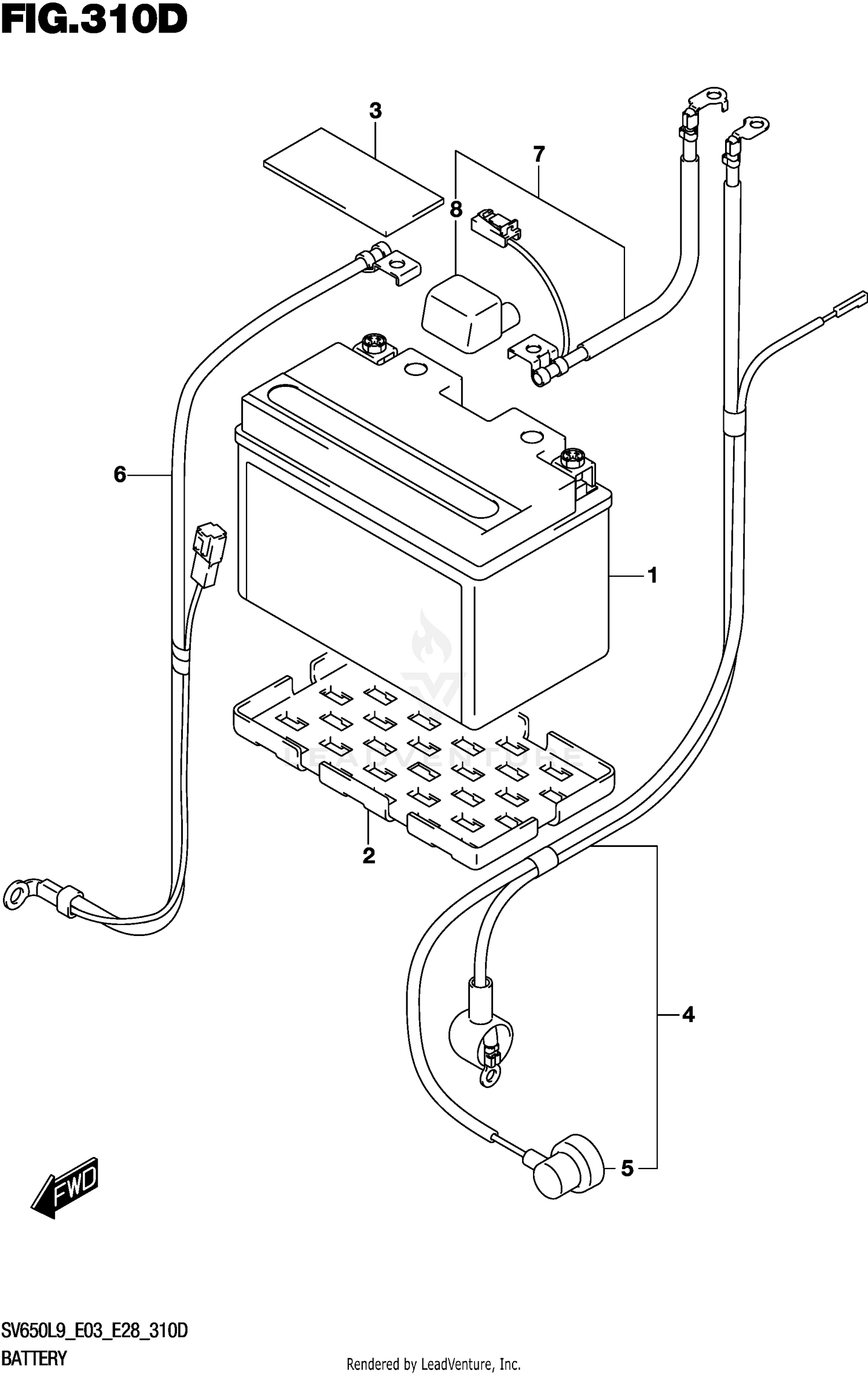 BATTERY (SV650AL9 E33)