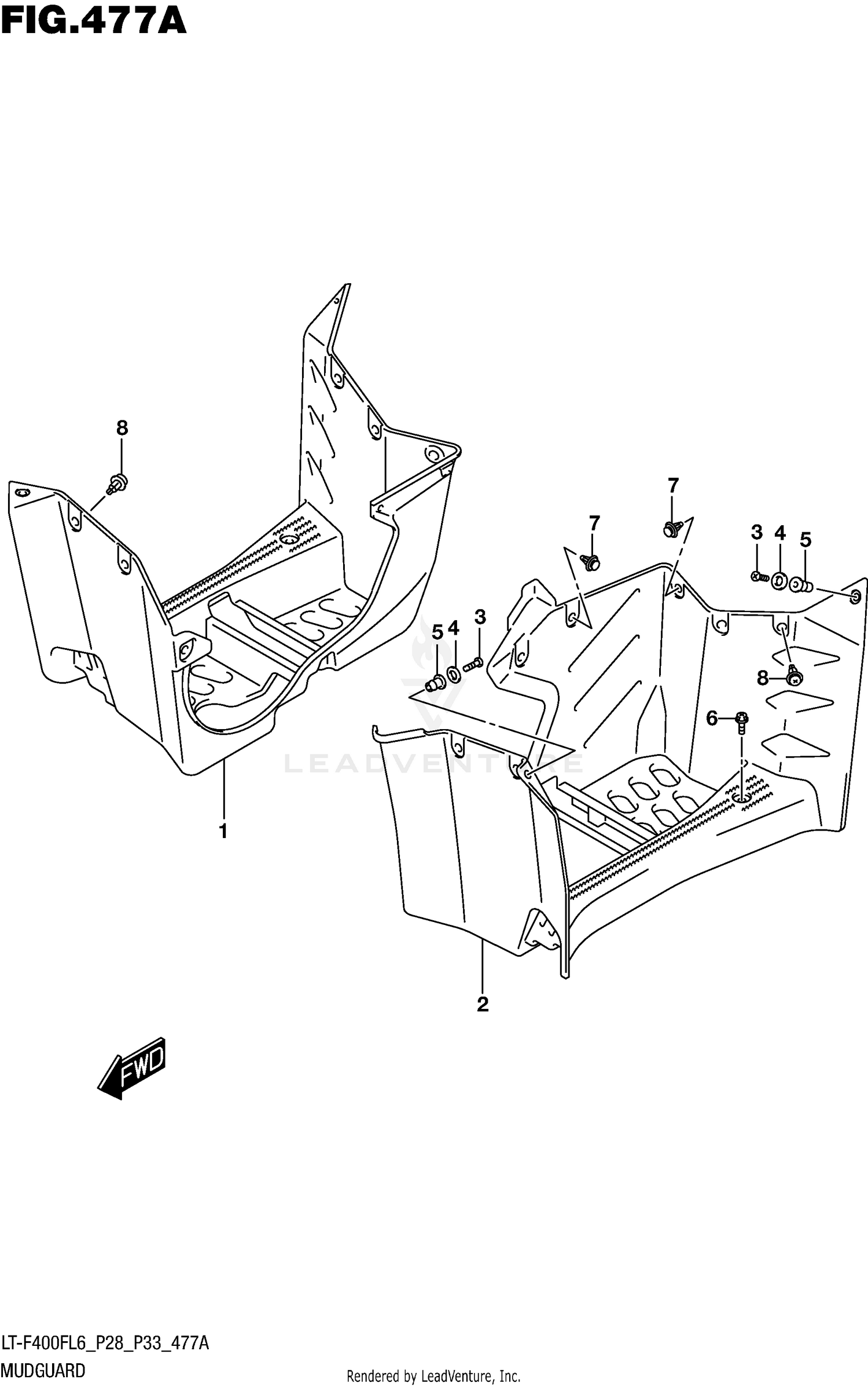 MUDGUARD (LT-F400FL6 P28)