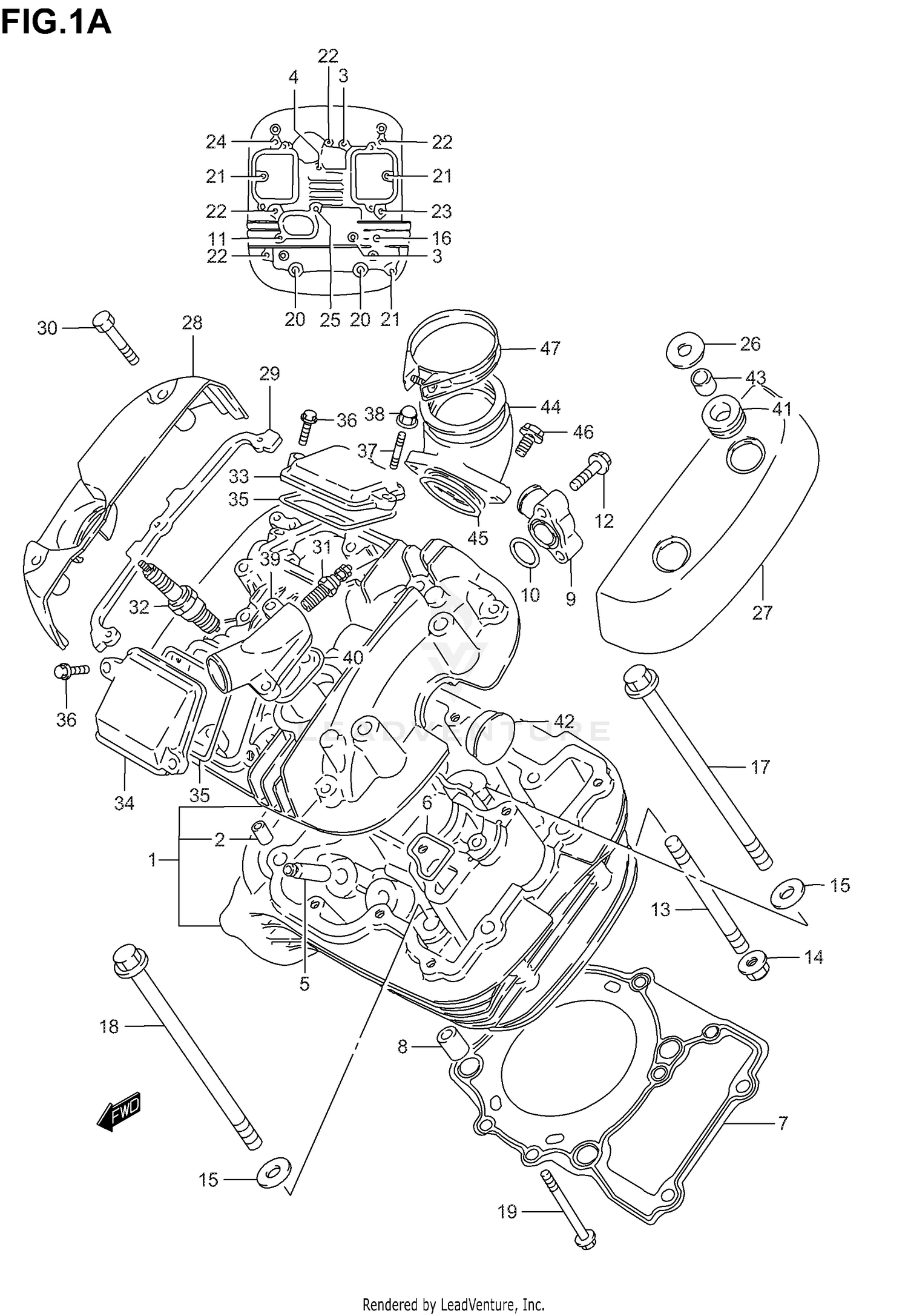 CYLINDER HEAD (FRONT)