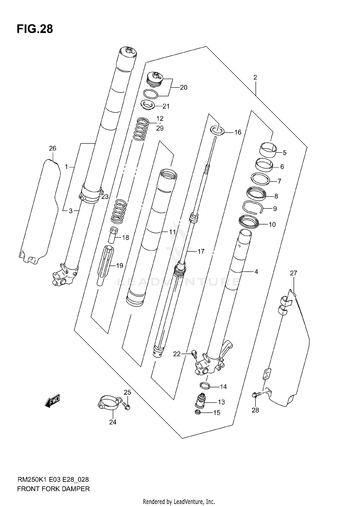 FRONT DAMPER (MODEL K1)
