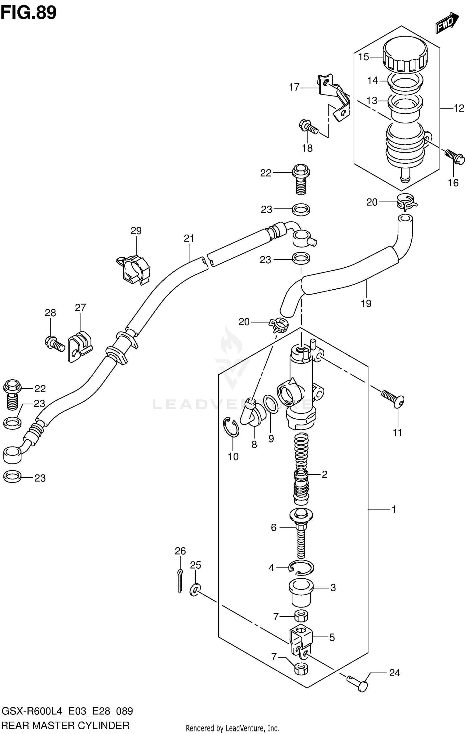 REAR MASTER CYLINDER