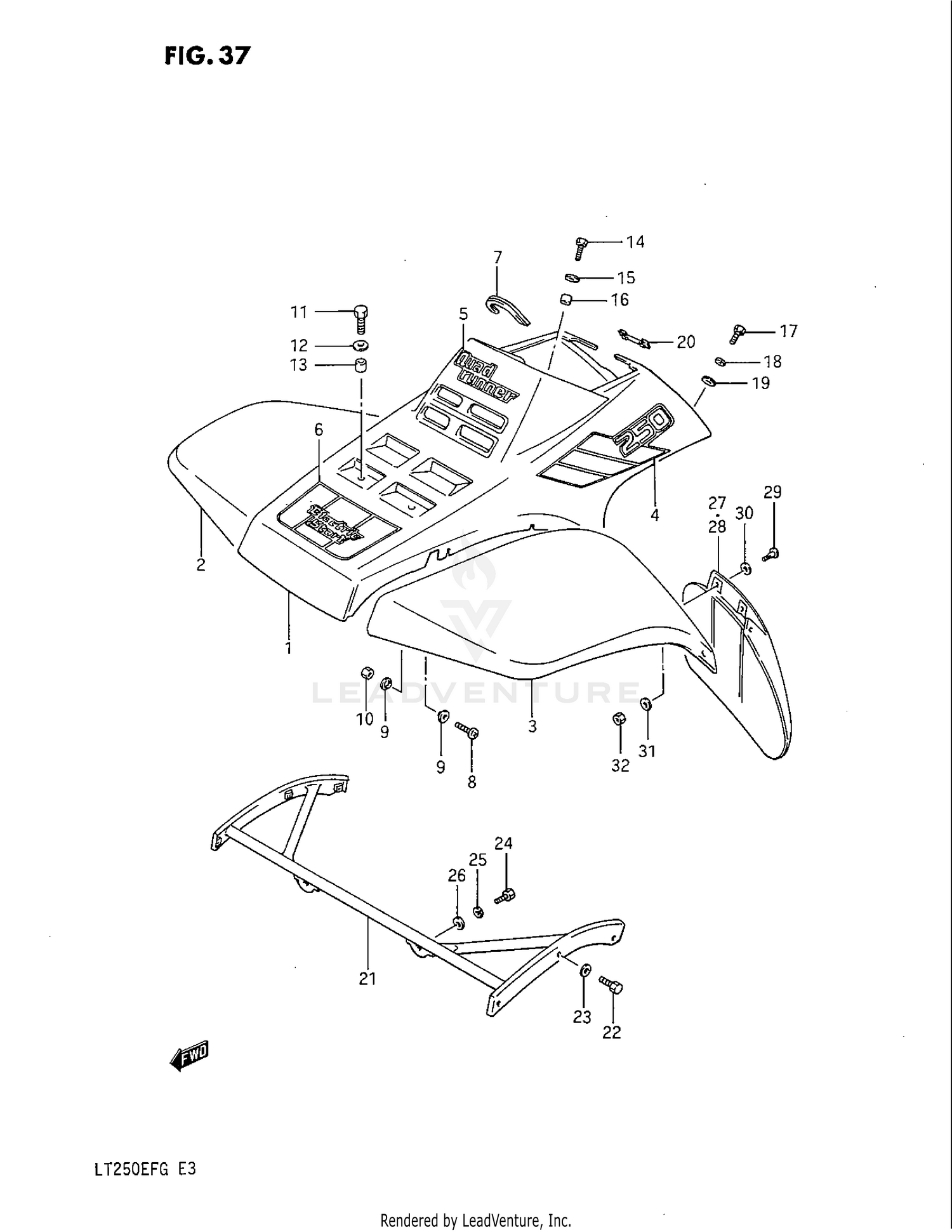 FRONT FENDER (MODEL G)