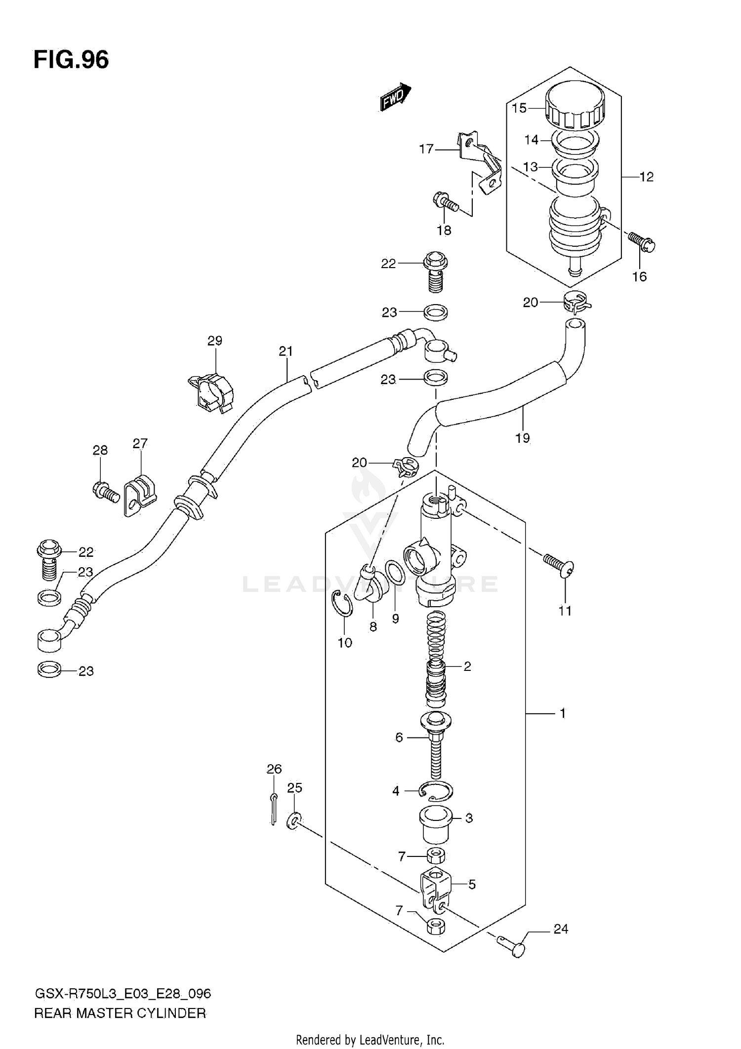 REAR MASTER CYLINDER