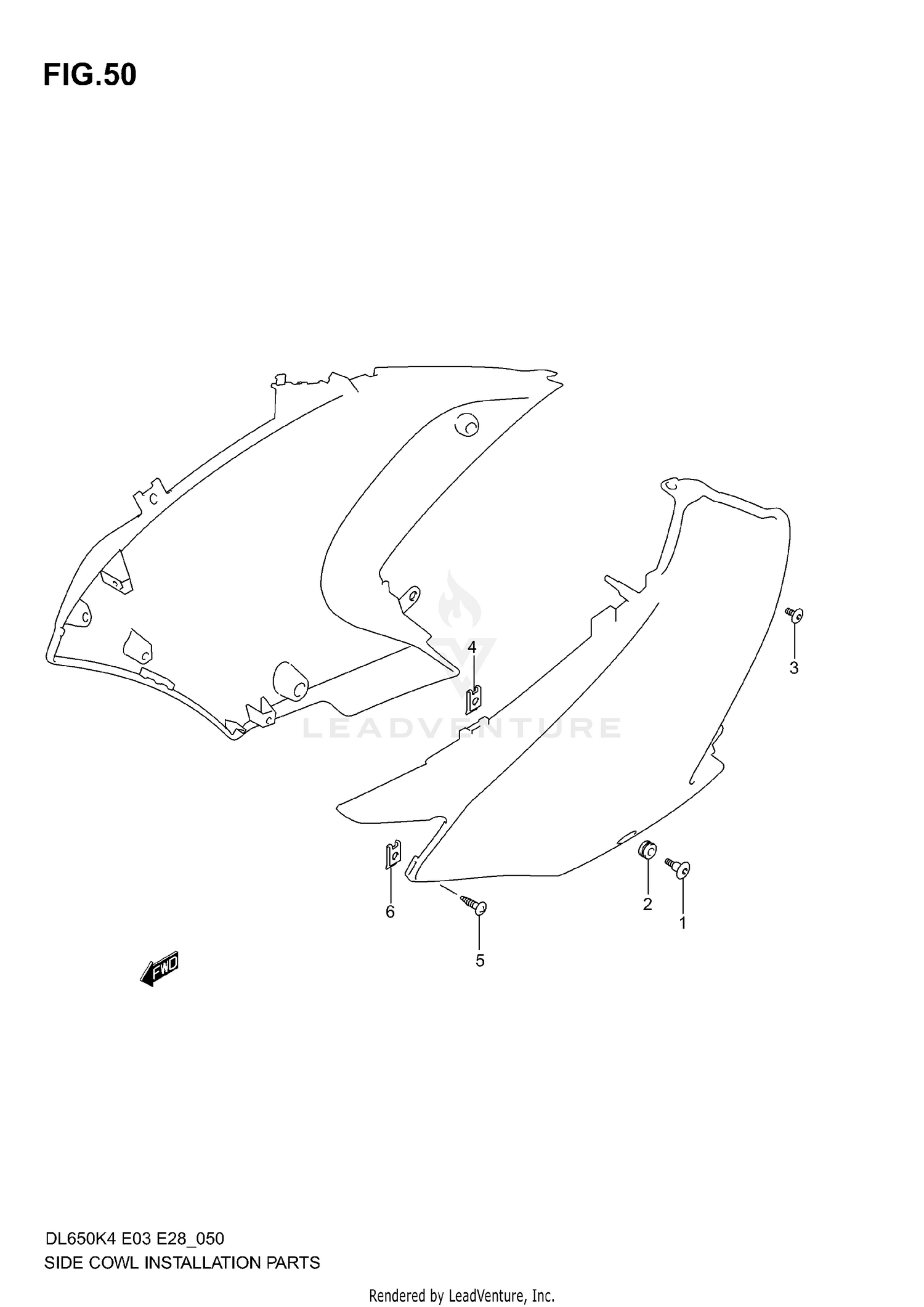 SIDE COWLING INSTALLATION PARTS