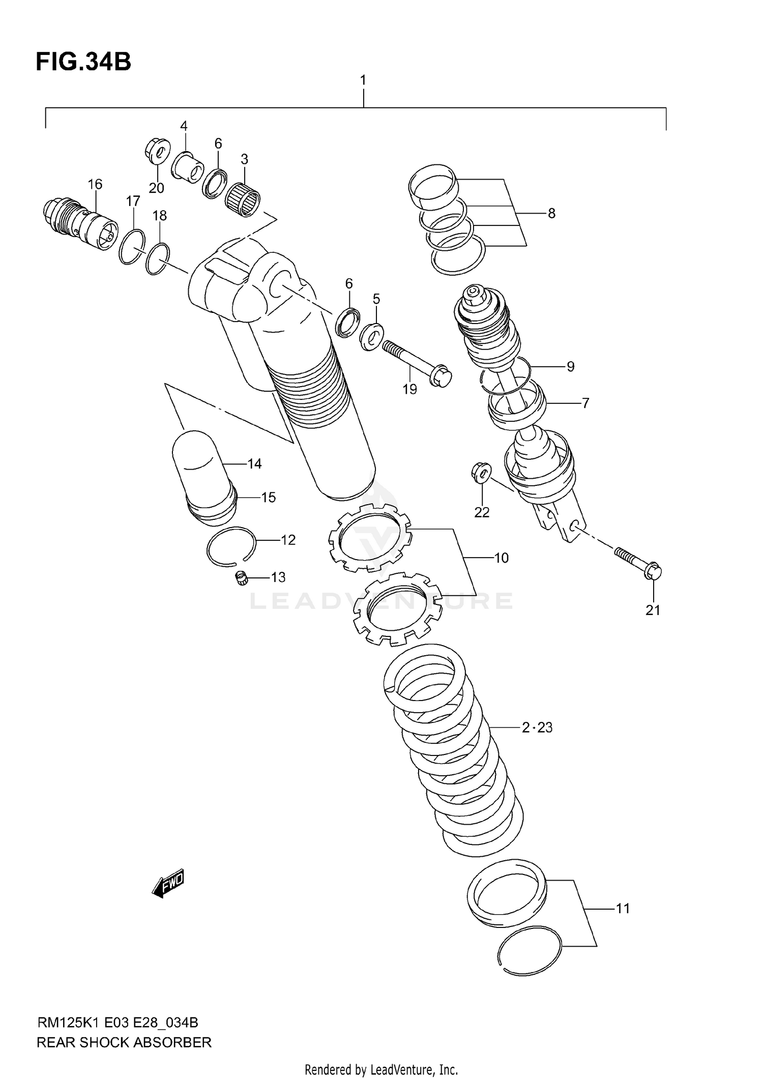 REAR SHOCK ABSORBER (MODEL K4)