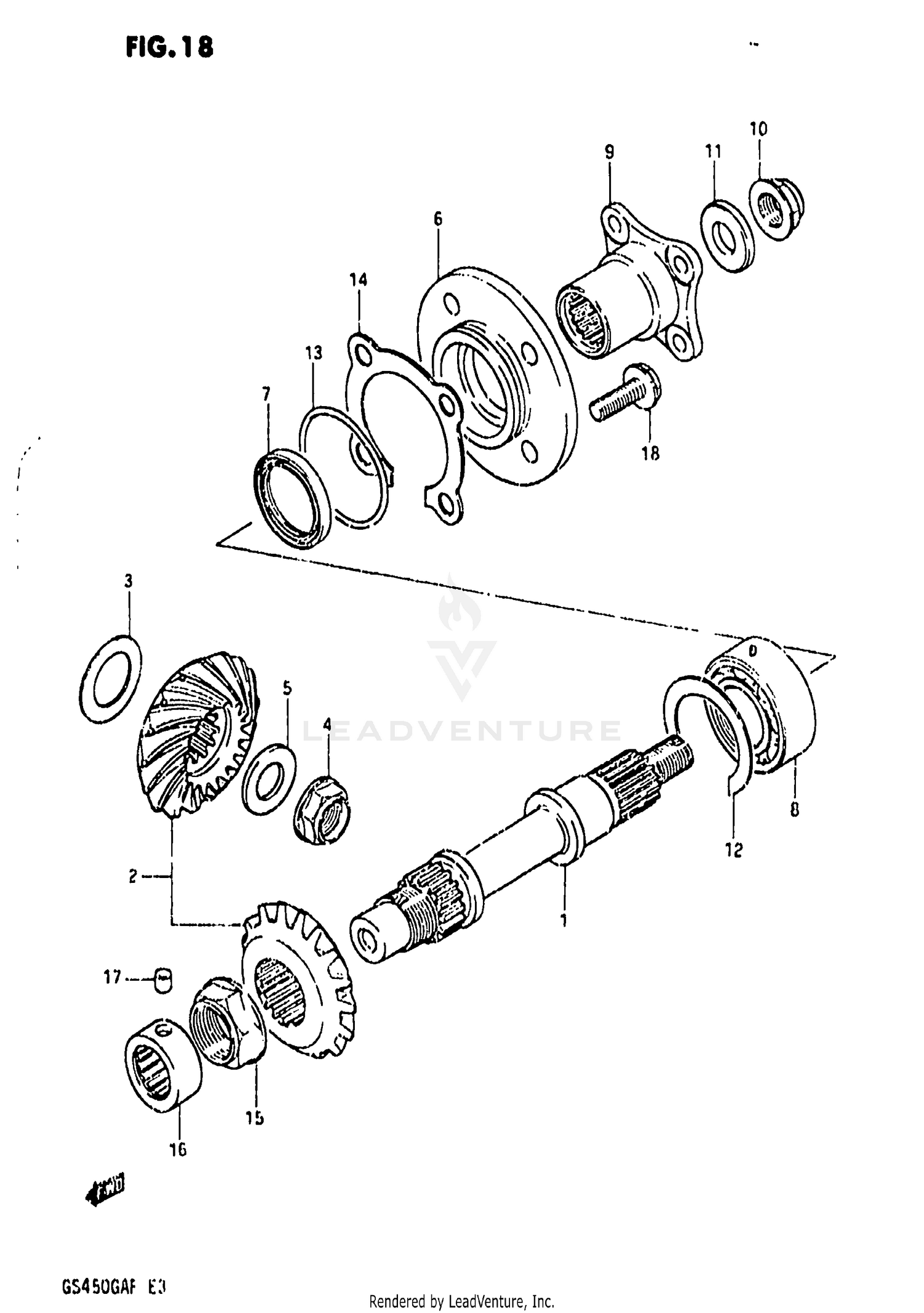 SECONDARY DRIVE GEAR