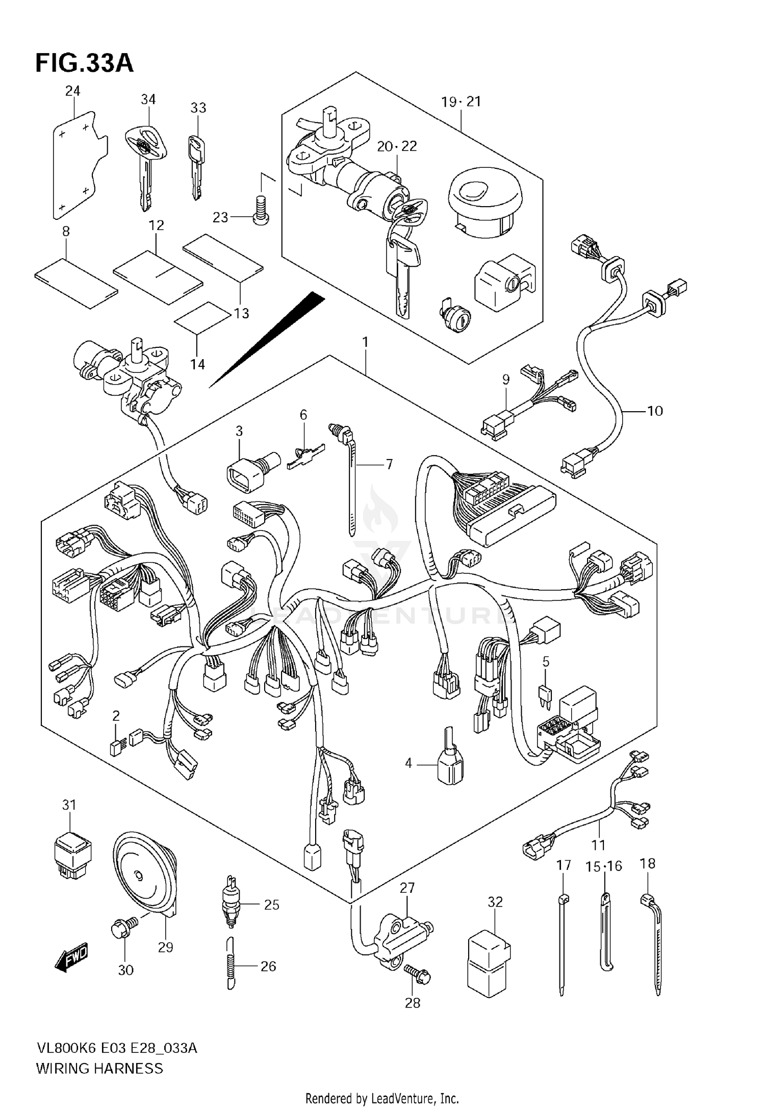WIRING HARNESS (MODEL K9)
