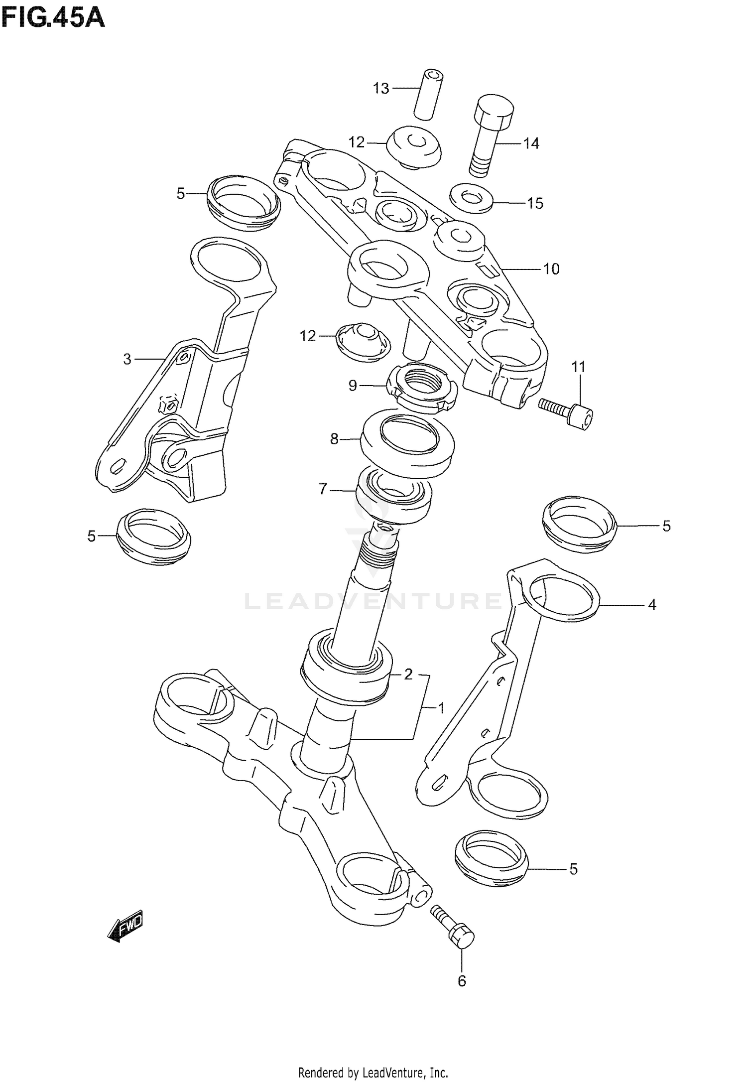 STEERING STEM (NOT FOR U.S. MARKET)