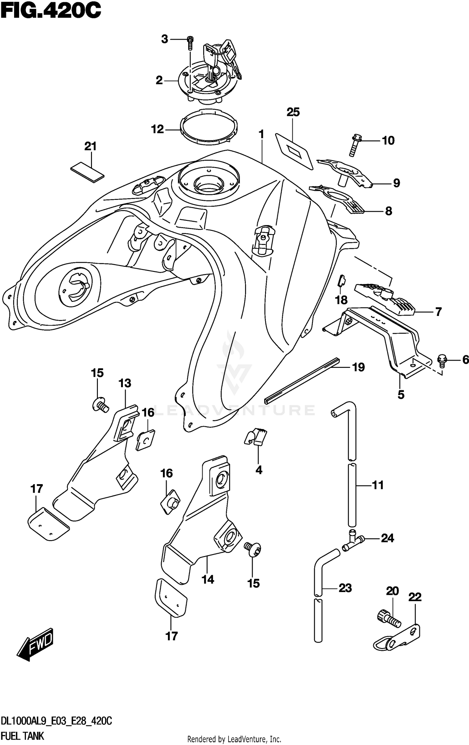 FUEL TANK (DL1000XAL9 E33)
